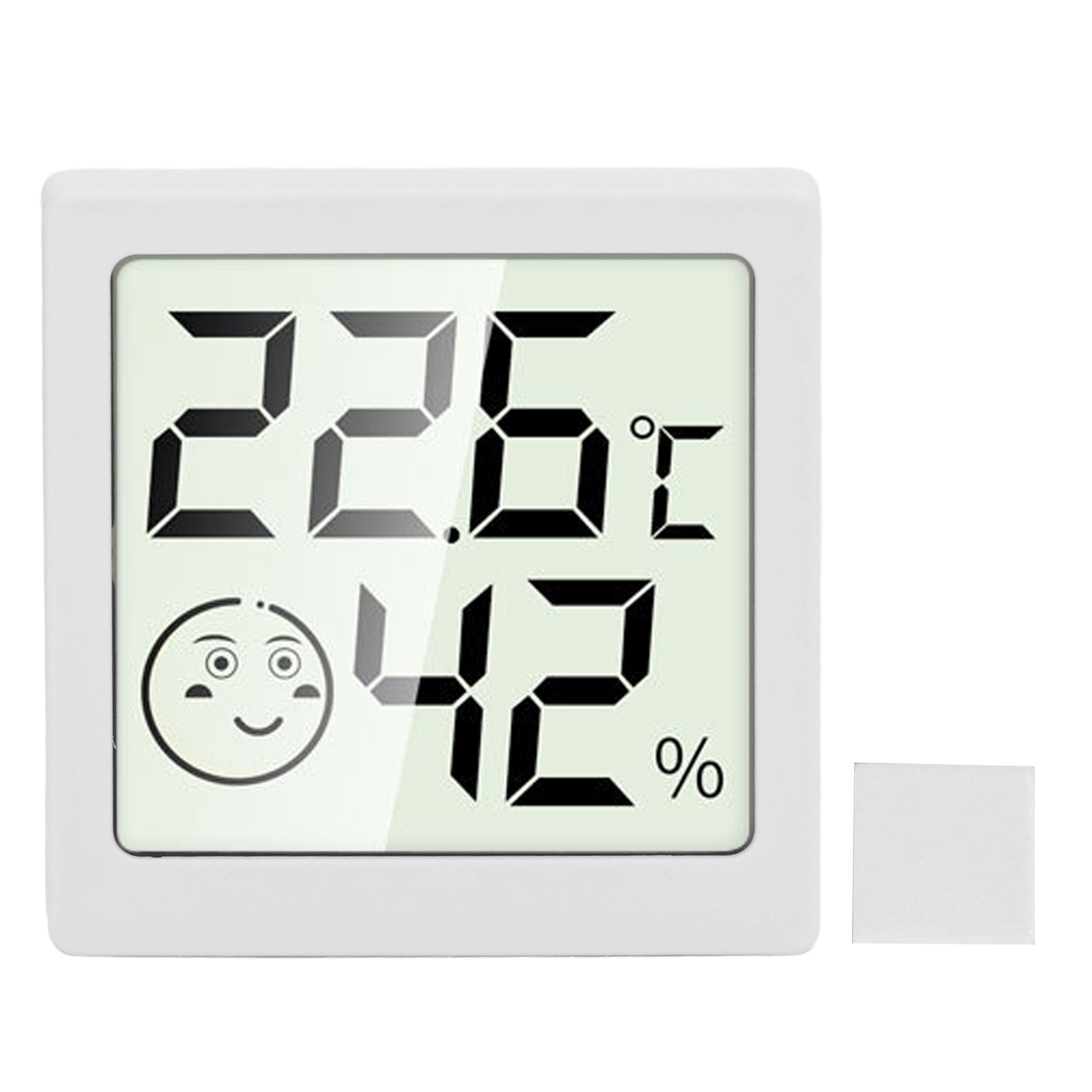 Mini-digitalthermometer-hygrometer Mit Hoher Präzision, Weiß, Für Den Innenbereich