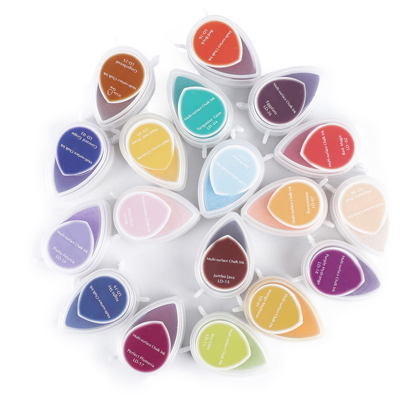 Diy-stempelkissen-set, 40 Farben, Diy-scrapbooking-set, Kreative Papierstempel (40er-packung)
