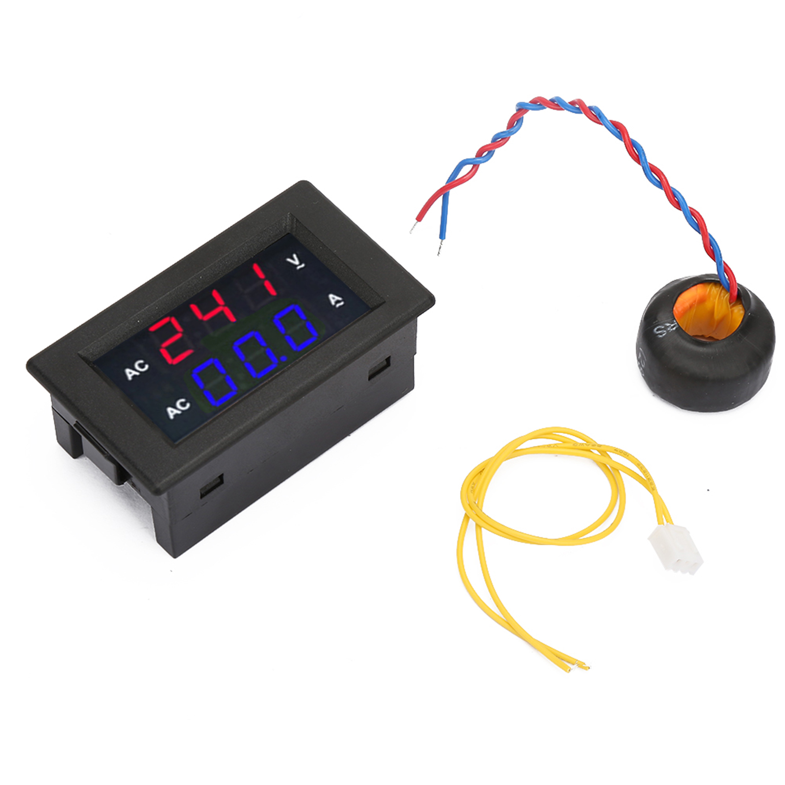 Wechselstrom-voltmeter 100-300v Mit Digitaler Led-anzeige Und Amperemeter 0-50a (rot Und Blau)
