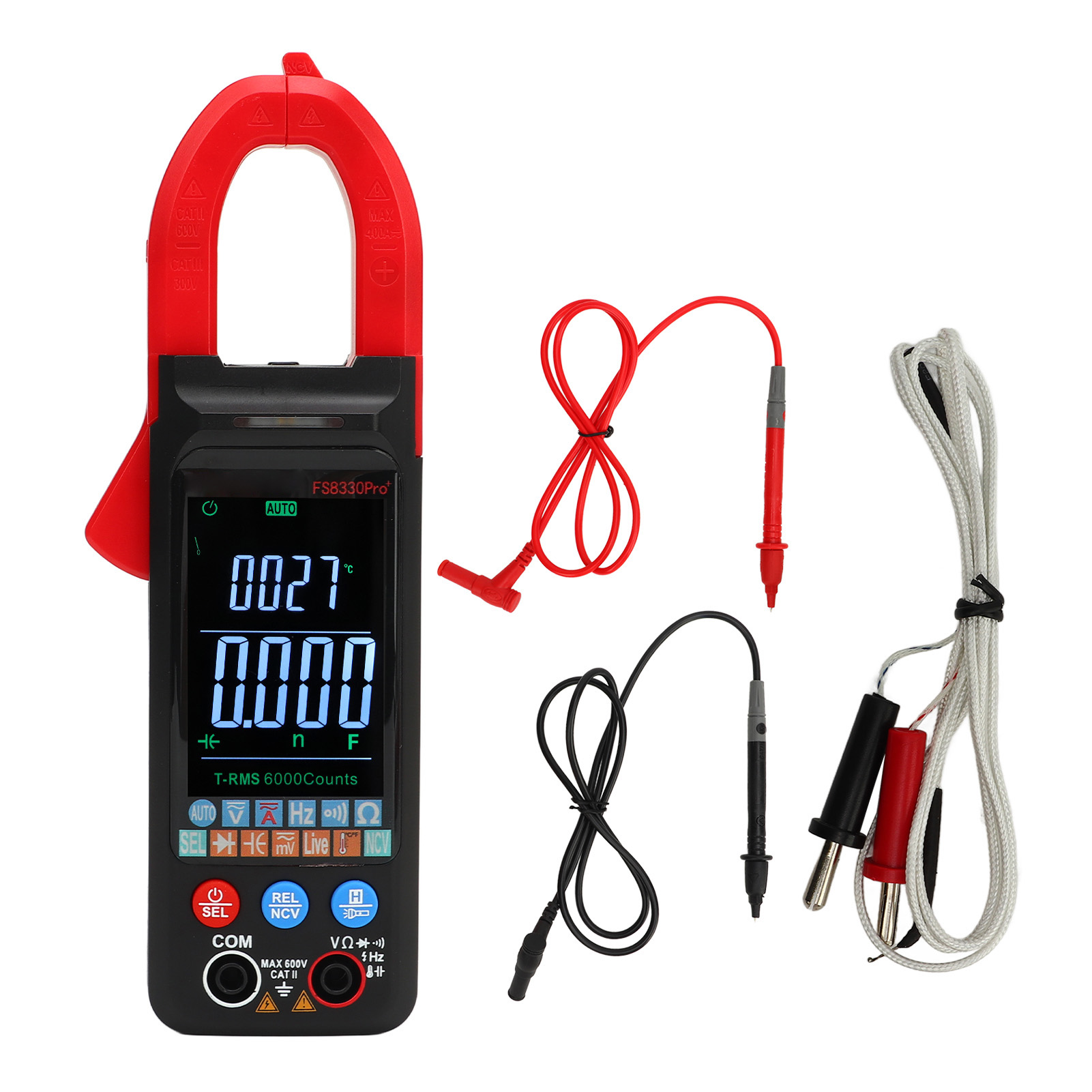 Automatisches Ac/dc-digital-zangenmultimeter Mit Intelligentem Stromprüfer Und Ncv-erkennung