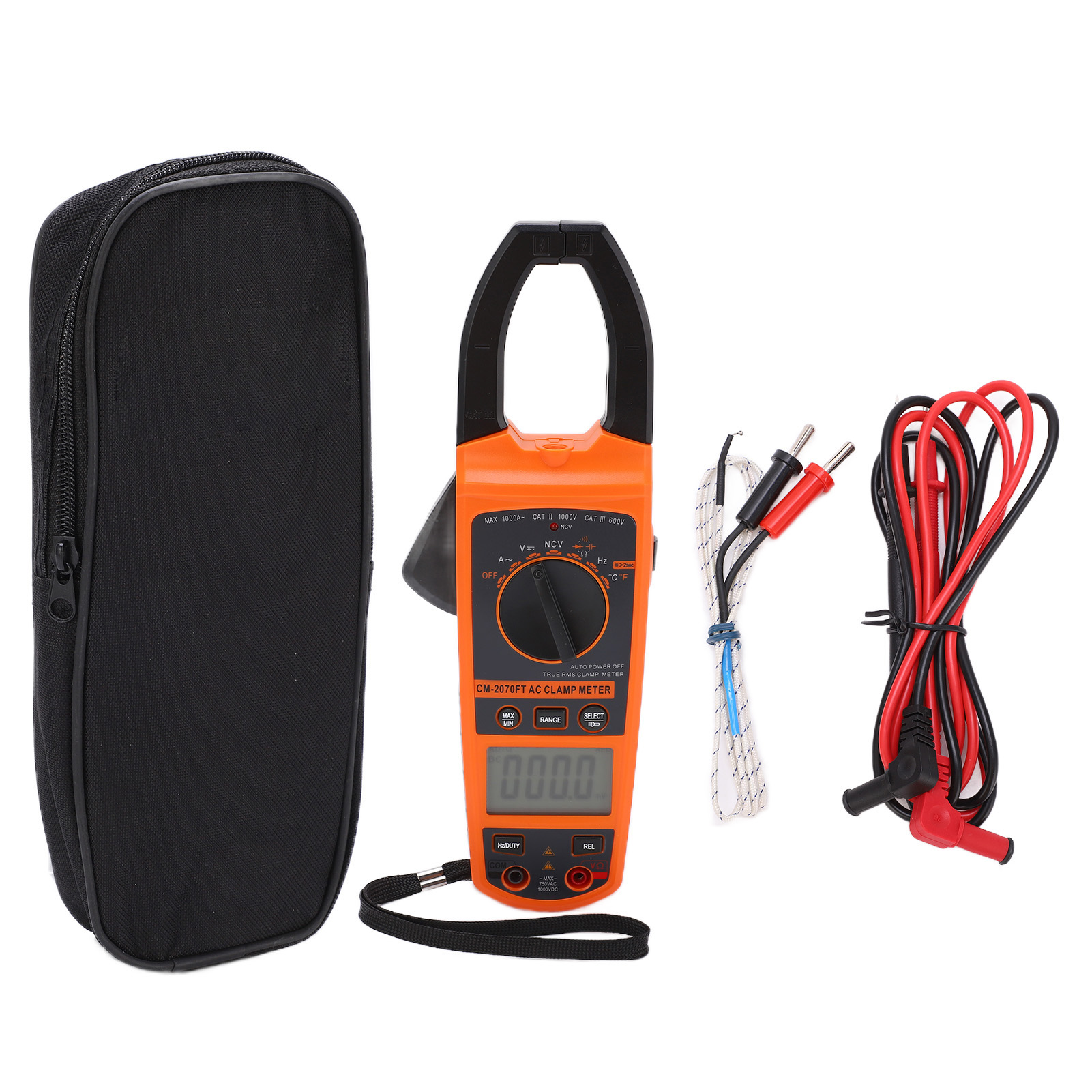 Ncv 1000a Cm-2070ft Digitales Zangenmultimeter, Hochpräziser Strom- Und Spannungsmesser