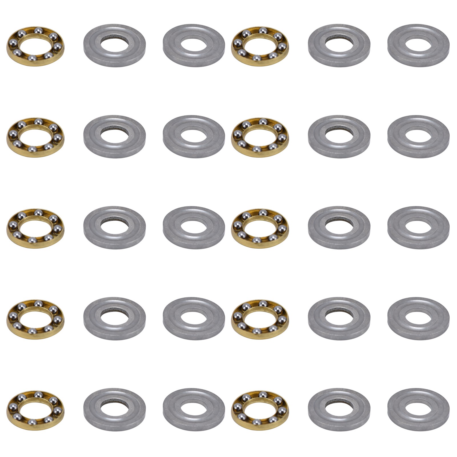 10 Axialkugellager Aus Stahl, Industriemaschinenteile 3613-0514-0006