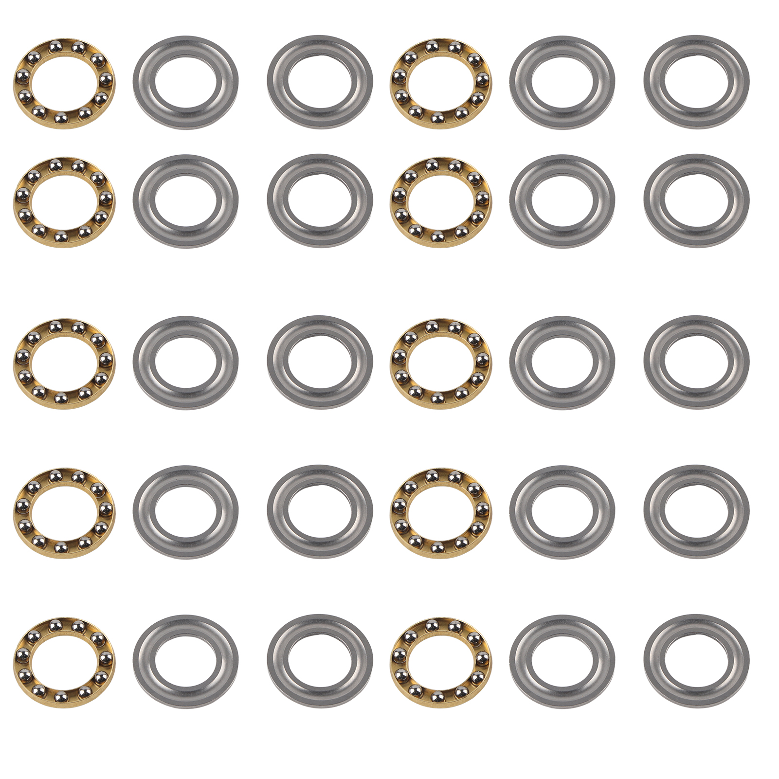 10 Axialkugellager Aus Stahl, Industriemaschinenteile 3613-0521-0012
