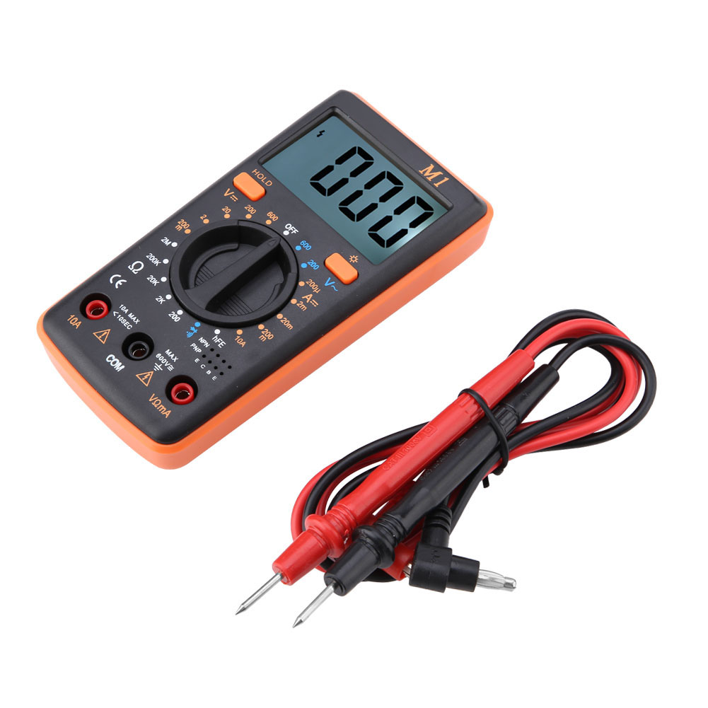 Aneng M1dc Digitalmultimeter Ac/dc Misst Spannung, Strom Und Widerstand 0-50℃ (orange)