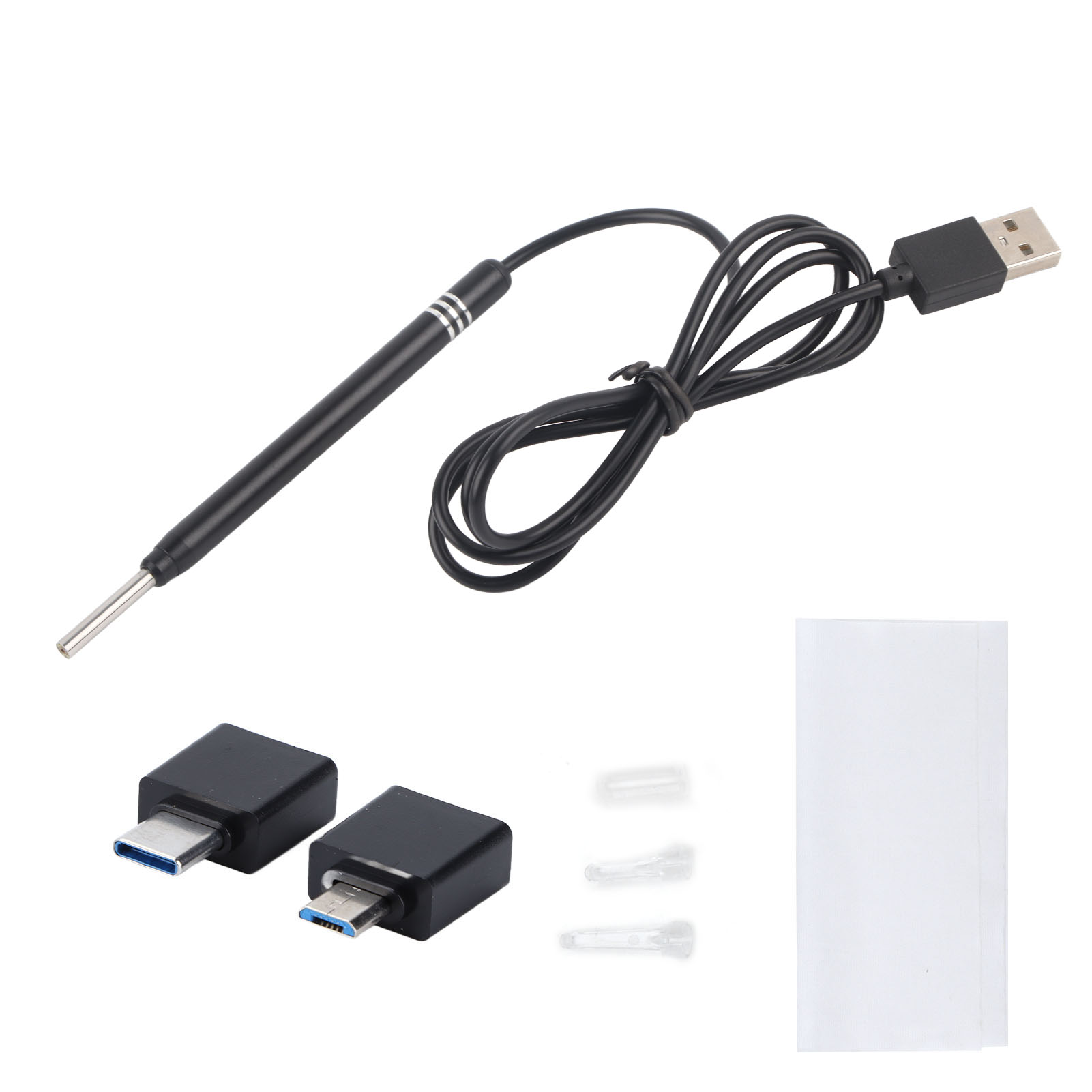 Kompaktes 3-in-1-ohrendoskop Mit Heller Hd-kamera – 3,9 Mm / 0,15 Zoll Durchmesser