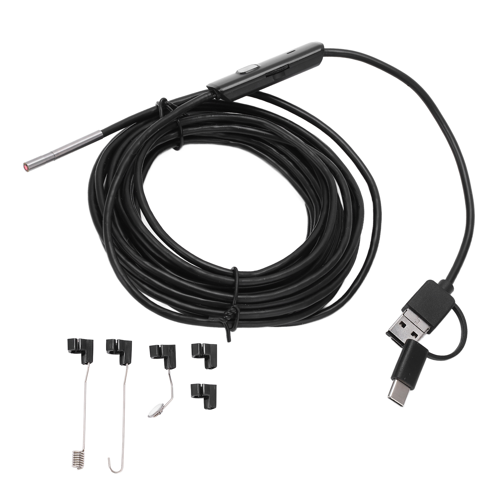 3,9-mm-hd-endoskop Für Die Fahrzeuginspektion, 5 M Starres Kabel – Led-boreskopkamera, Kompatibel Mit Smartphones