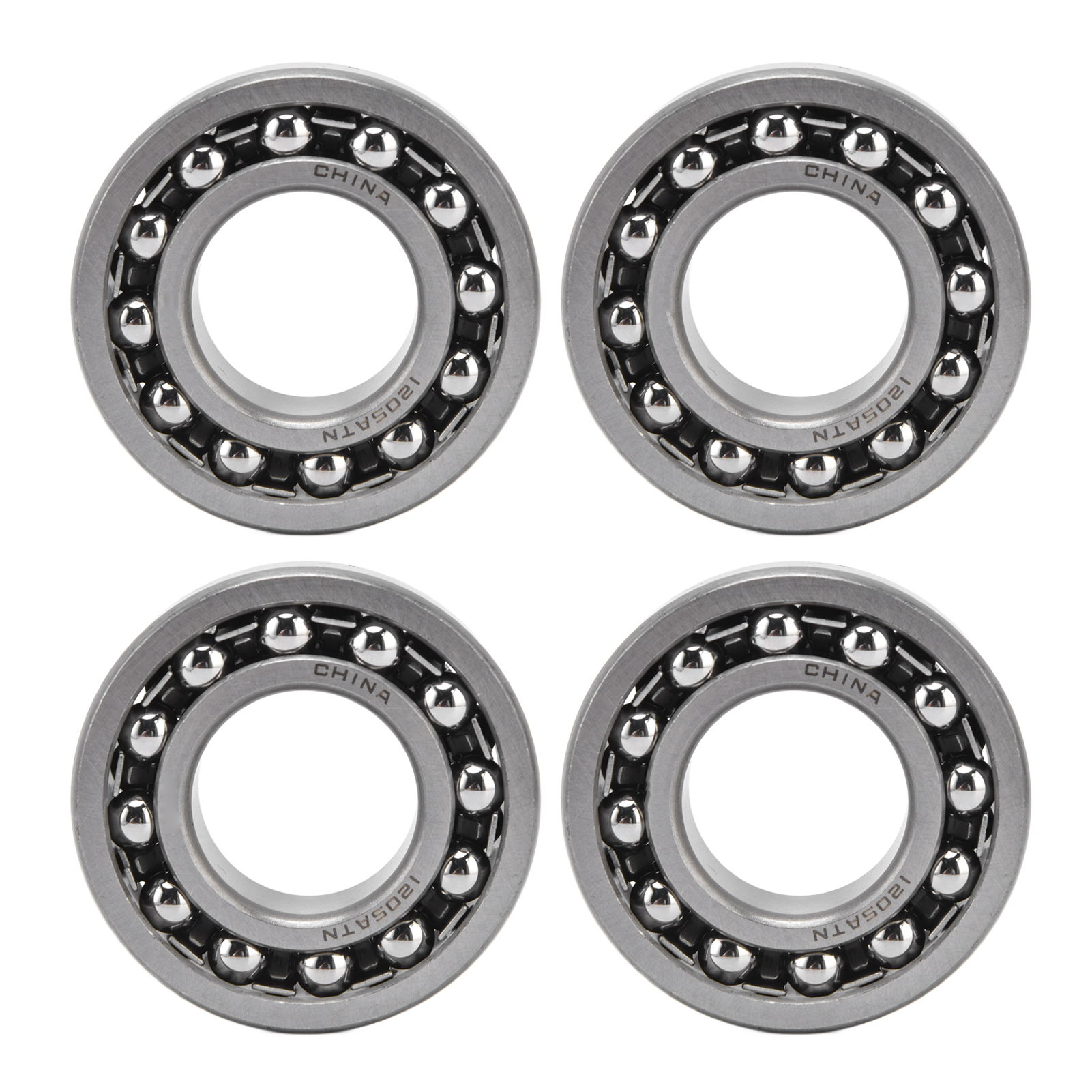 Satz Mit 4 Selbstausrichtenden, Zweireihigen Metallkugellagern, Hohe Drehzahl, Geringe Geräuschentwicklung, Teilenummer 1205