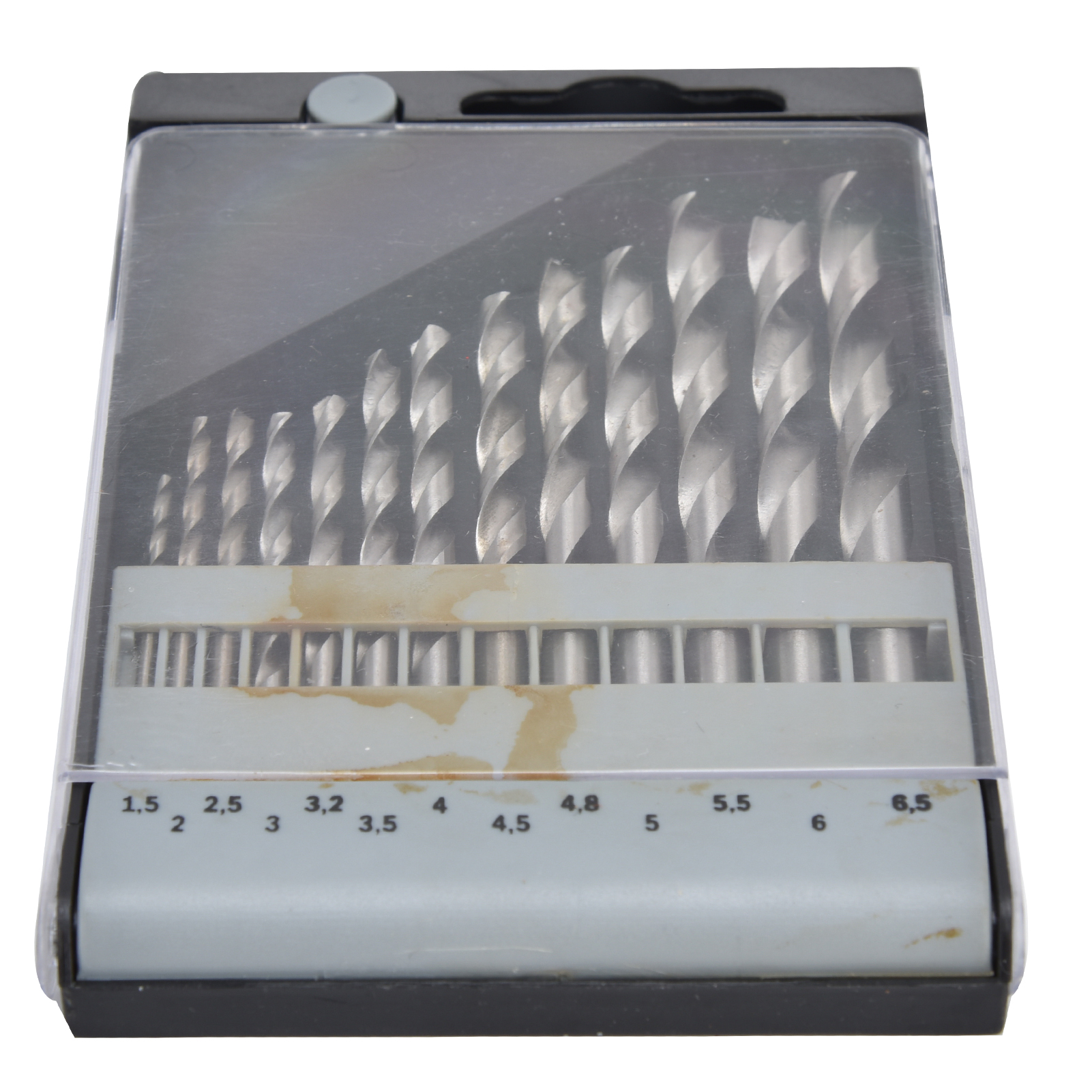 13-teiliges Hss-bohrerset 1,5–6,5 Mm Für Holz, Metall Und Kunststoff – Geradbohrerset