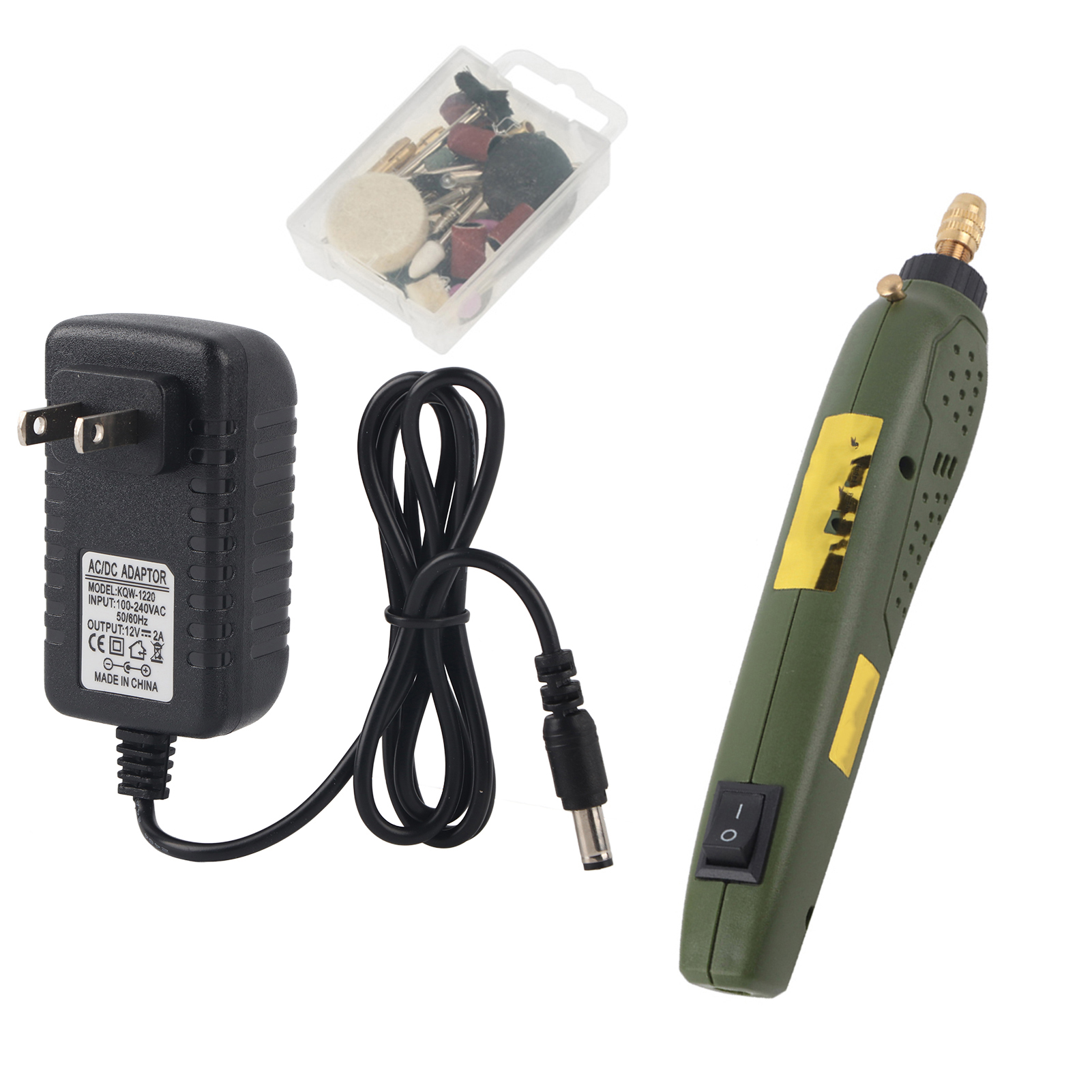 Elektrischer Mini-gravierstift Mit Rotationsbohrer Zum Gravieren Und Polieren – 100–240 V, Us-stecker
