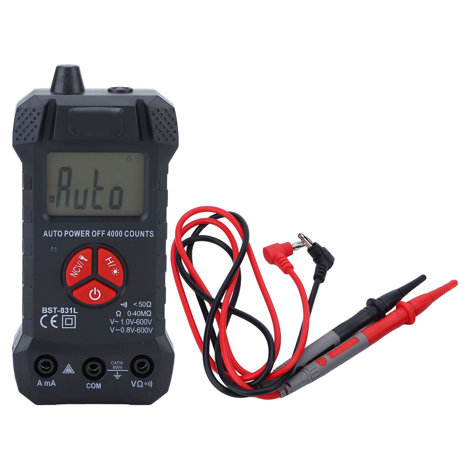 Intelligentes Digitales Multimeter Mit Lcd-bildschirm, Präziser Spannungs- Und Widerstandsmessung, Automatischer Bereichsumschaltung Und Led-hintergrundbeleuchtung