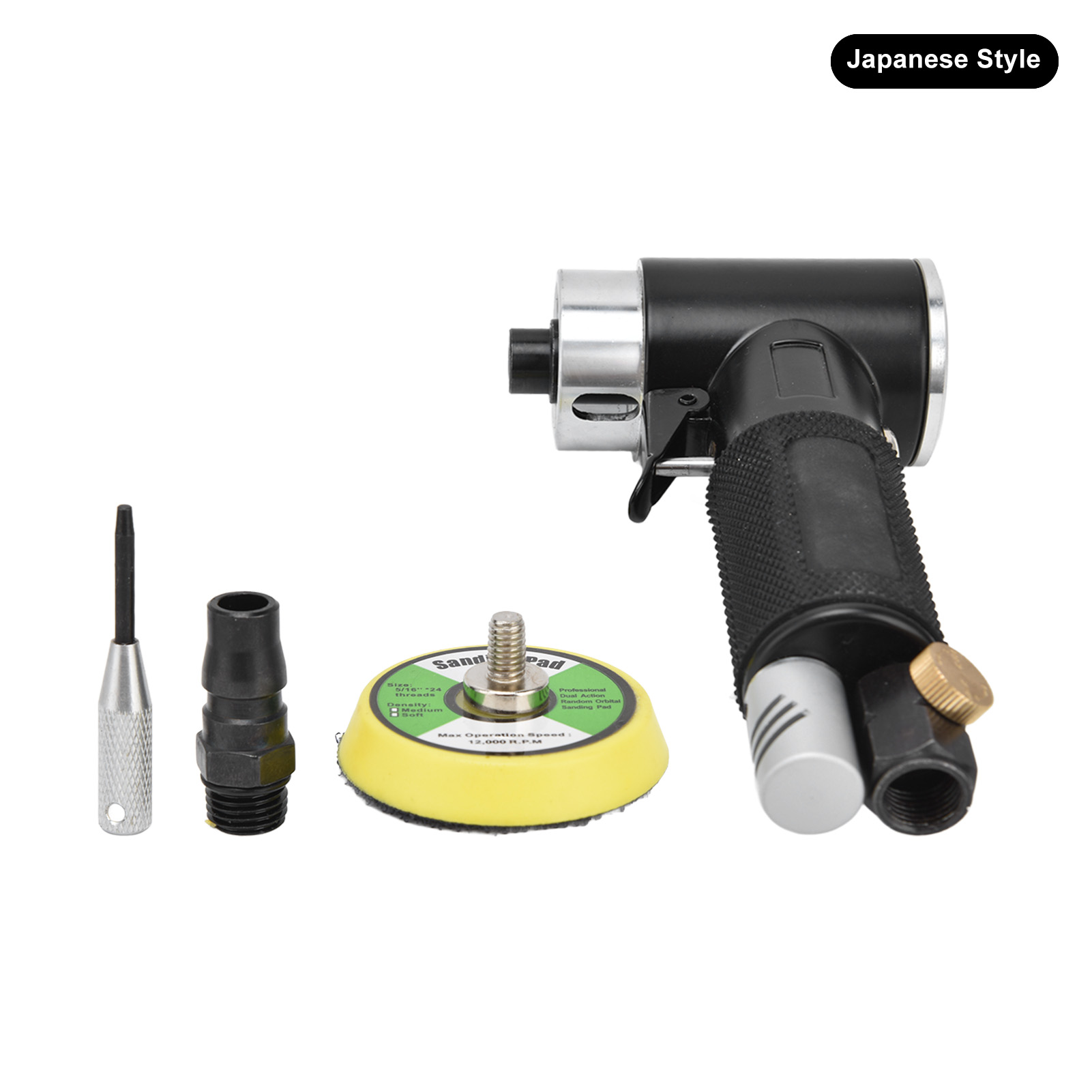 Miniatur-druckluftschleifer-set 12000 U/min, Polierer Mit Konzentrischem Winkelstück, Japanischer Stil Yc-2615, 0,6-0,8 Mpa.