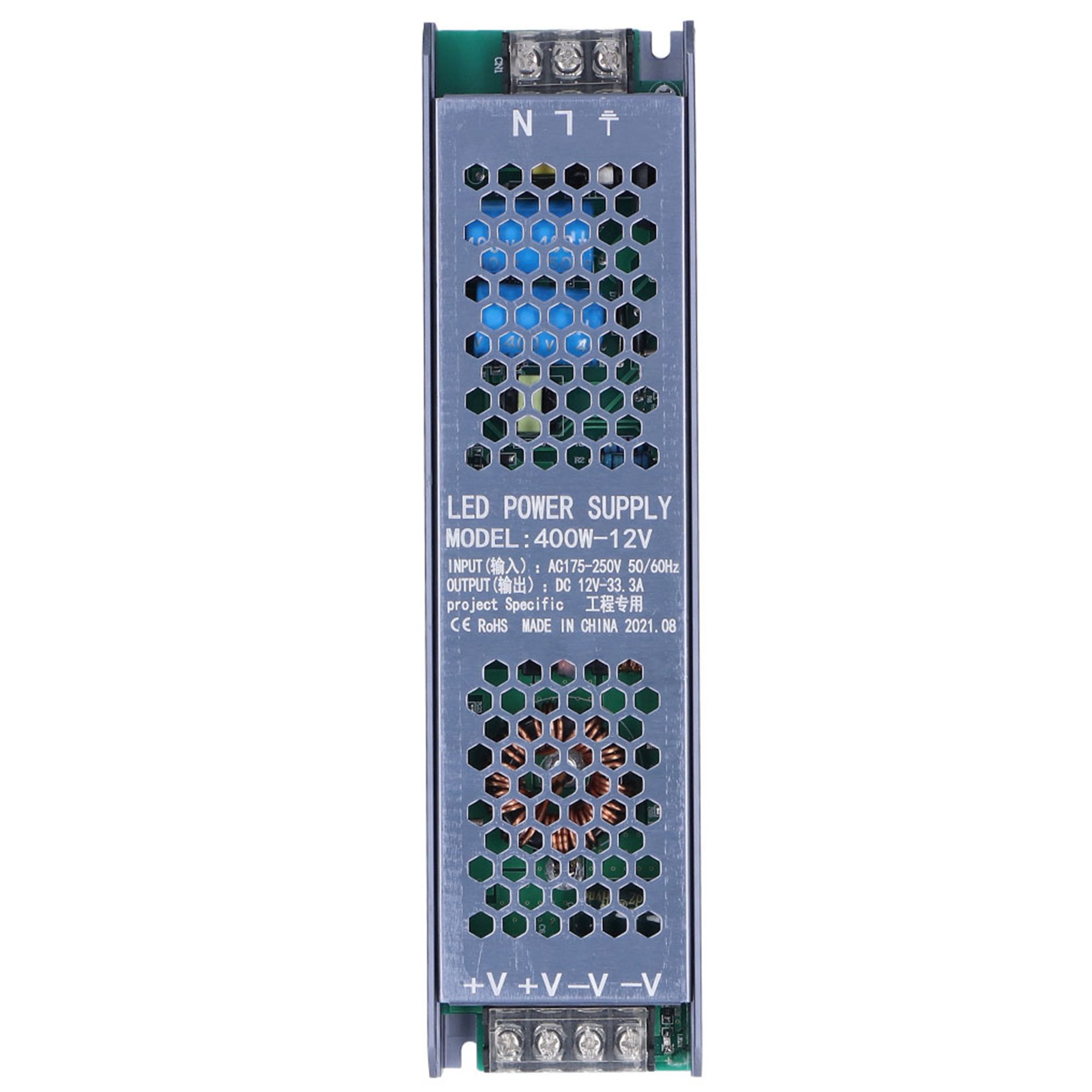 400w Schwarzes 12v 33,3a Led-netzteil Für Lange Lichtleisten - Ac175-250v Netztransformator