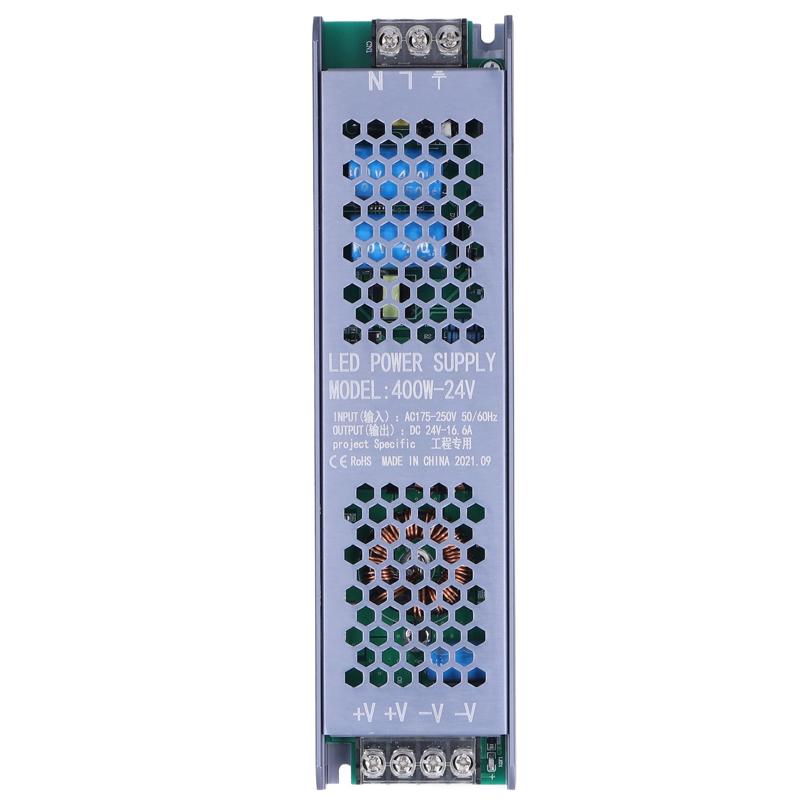 400w Schwarzes 24v 16,6a Led-schaltnetzteil Für Lange Led-streifen Mit Magnetischem Transformator