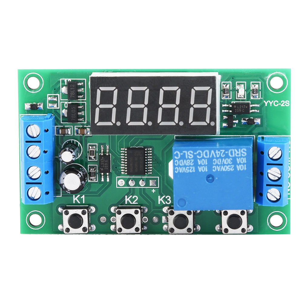 Einstellbarer Led-timer, 24-v-automatisierungsrelaismodul
