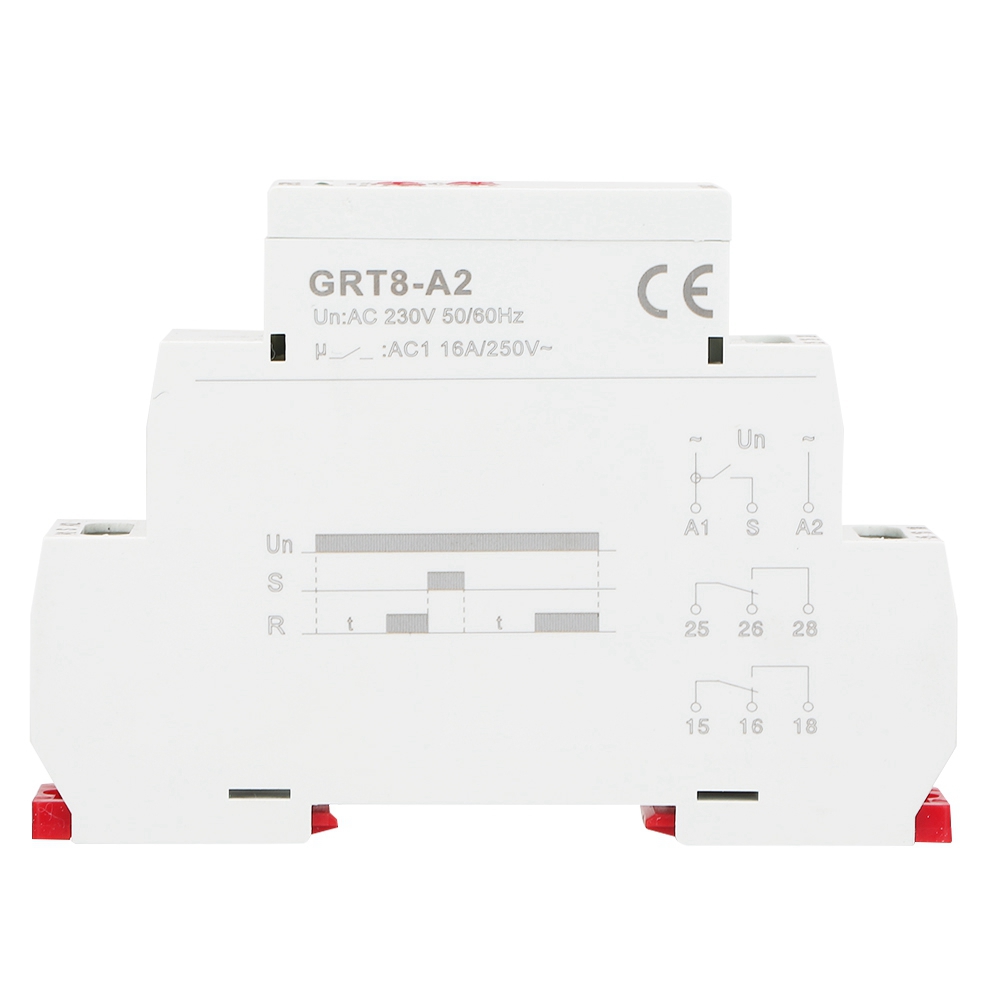 Industrielles Zeitrelais Grt8-a2 Für Din-schiene, 230 V Ac, Automatischer Timer