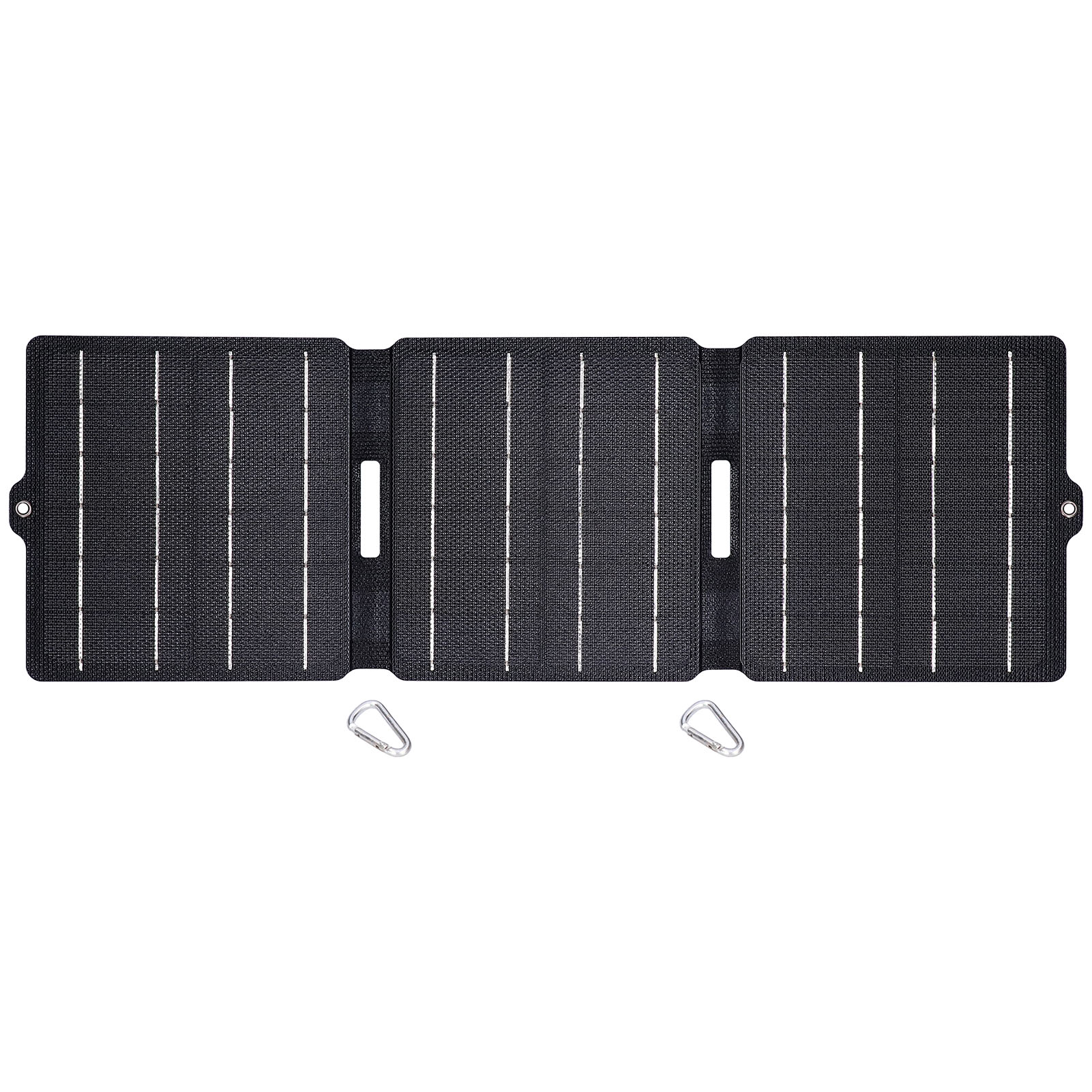 Faltbarer, Wasserdichter Und Tragbarer 15-w-solarlader Mit Zwei Usb-anschlüssen Und 5-v-gleichstromausgang