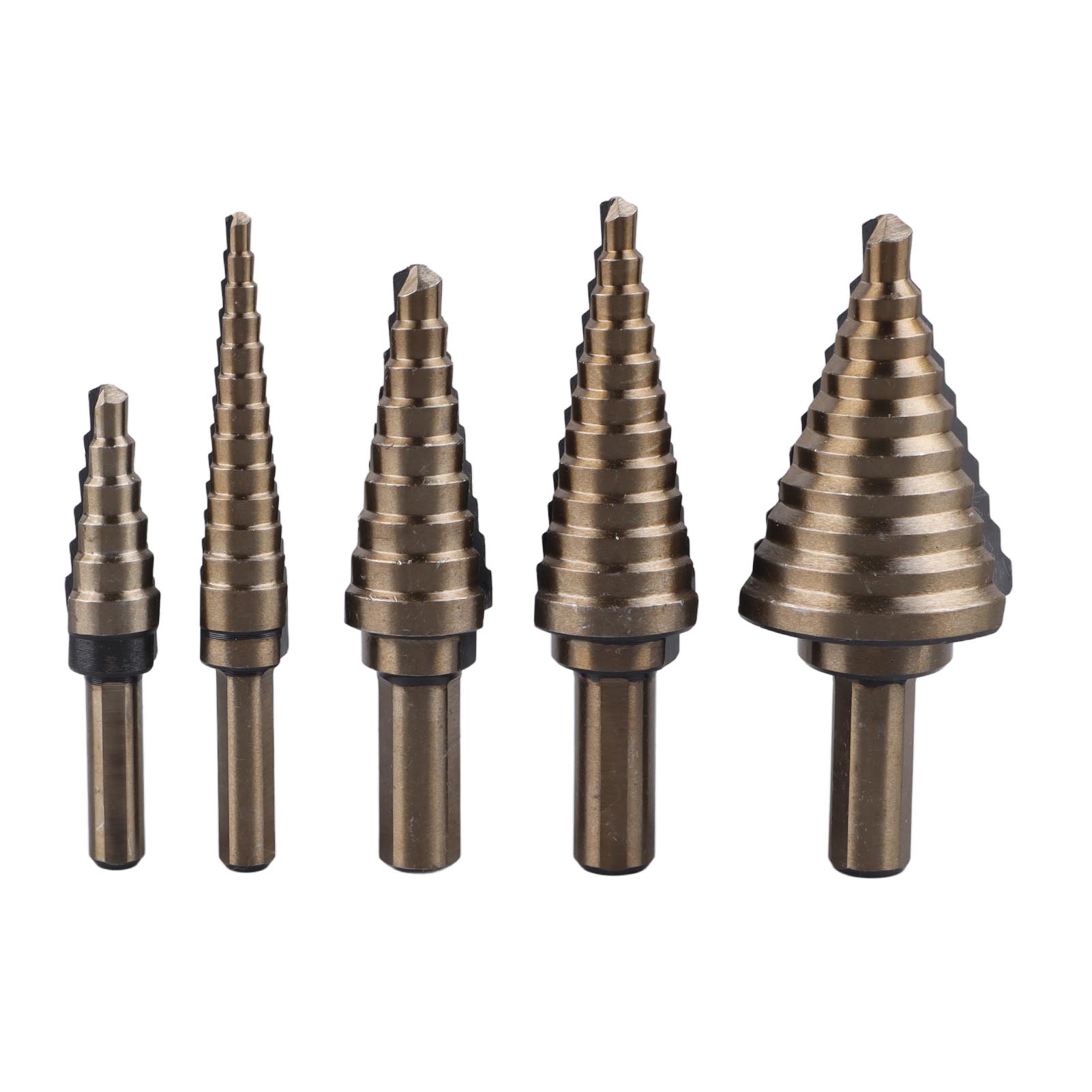Set Mit 5 Hartmetall-kegelbohrern, 3/16 Bis 1-3/8 Zoll, Für Holz, Metall Und Kunststoff