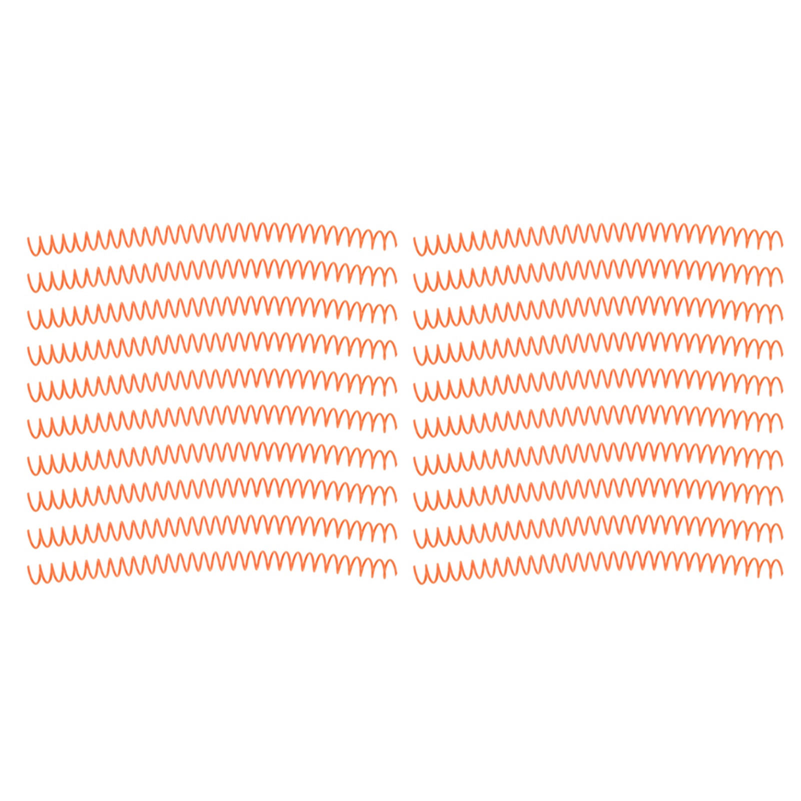 20 Stück Spiralbindungsdraht Mit Hoher Kapazität, 30-loch-bindekamm, 13 Mm Durchmesser, Komplettset Orange