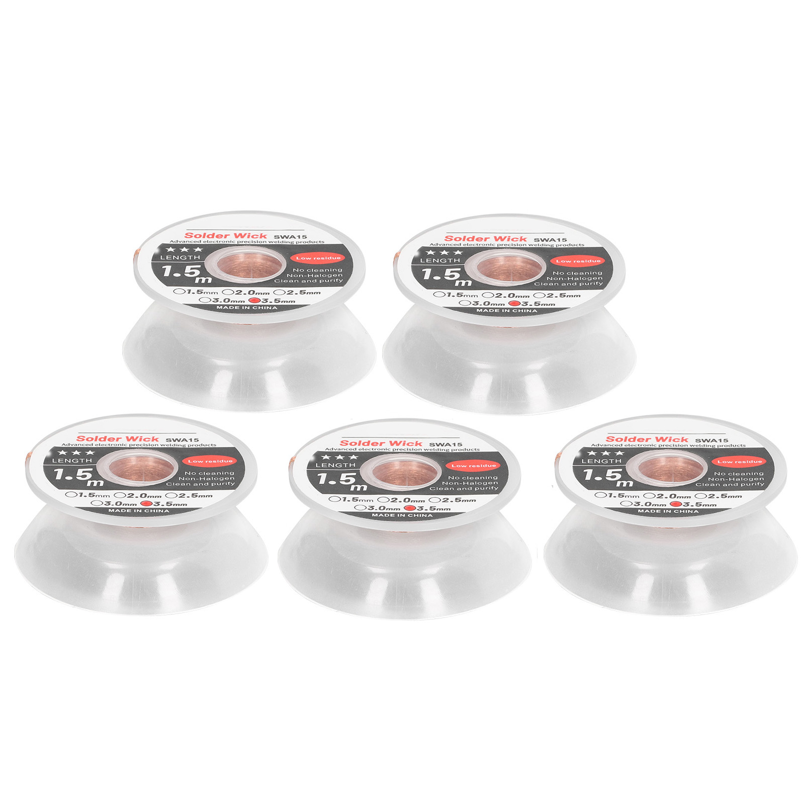 Stück Hochpräzise Entlötlitze Für Elektronische Lötarbeiten, Keine Reinigungsrückstände, Minimale Rückstände, 1,5 M X 3,5 Mm