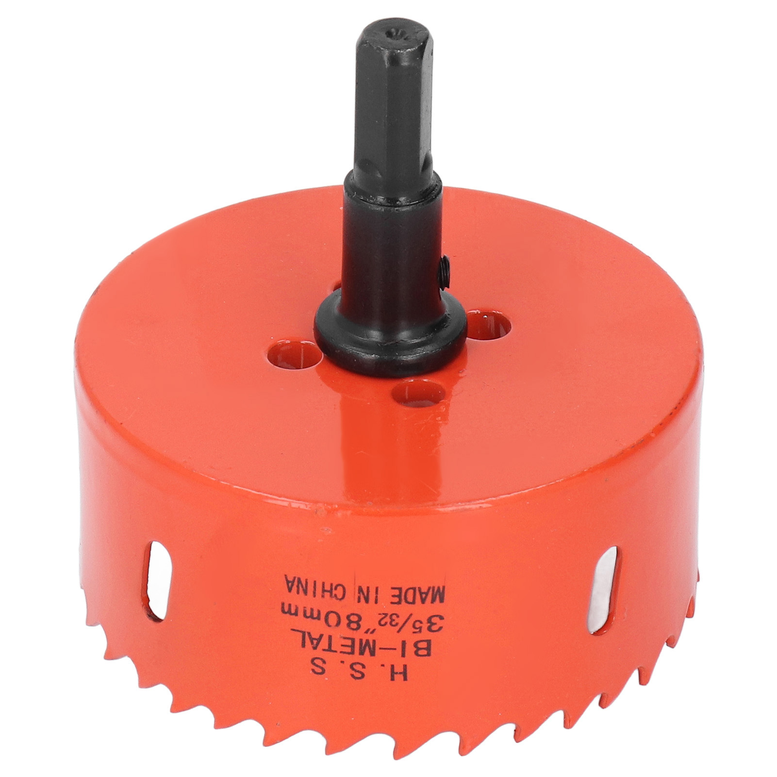 80-mm-hss-lochsäge Mit Bohrfutter, Scharfe Zähne Zum Bohren Von Weichmetall Und Holz