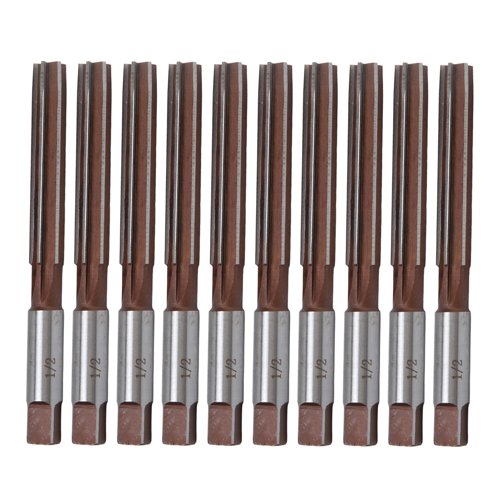 10-teiliges Manuelles Reibahlen-set Mit 6 Klingen, 1/2 Zoll, 9sicr-stahl, Für Metall, Holz Und Kunststoff