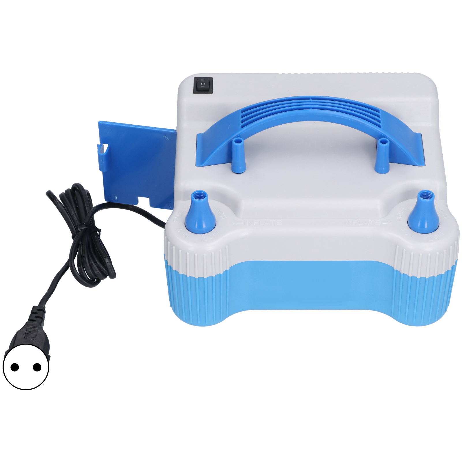 Ergonomische Ballonpumpe, Doppelte Anti-rutsch-düse, Stabil Und Langlebig, Sicherer Und Bequemer Aufbläser, Eu-stecker (220-240 V)