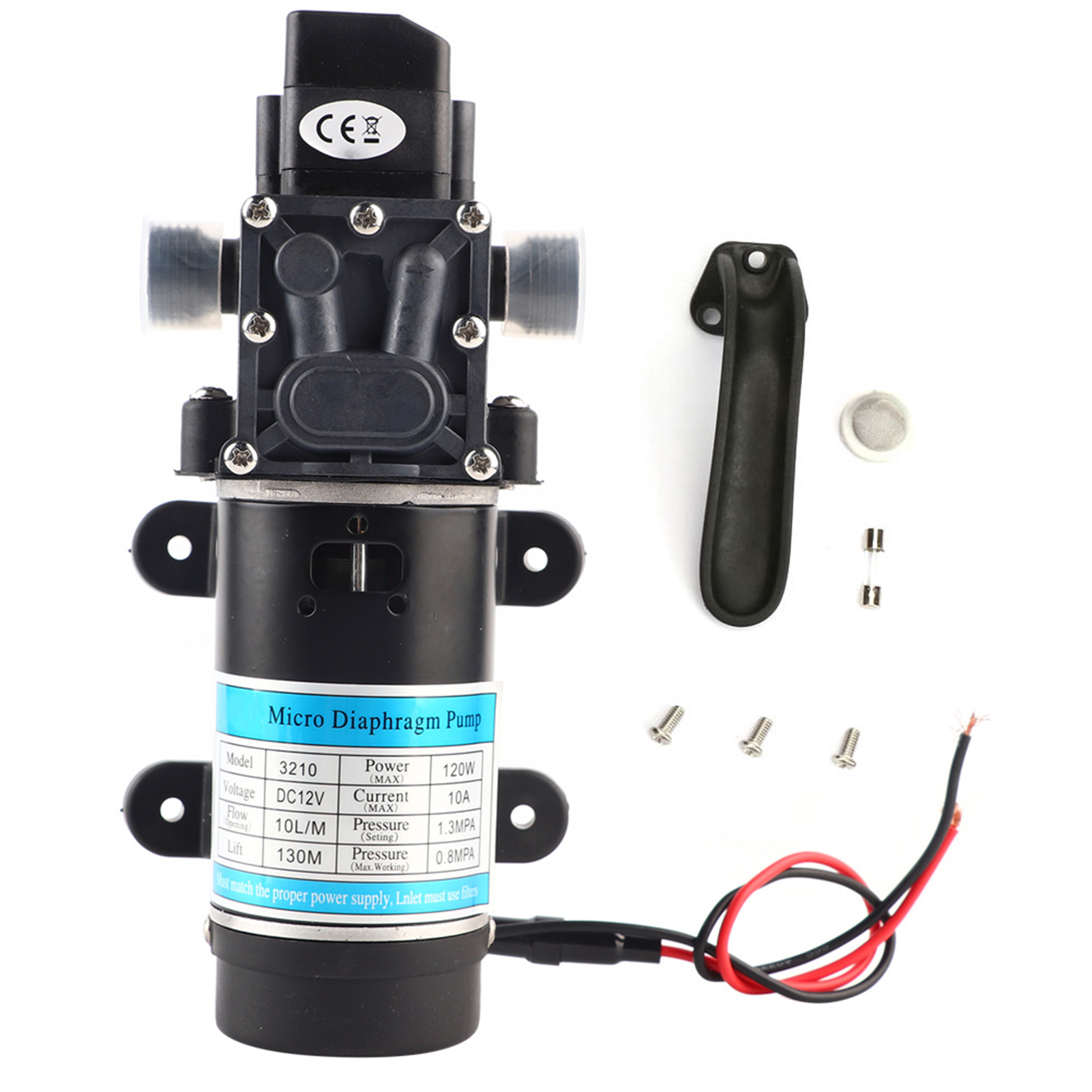 120-w-12-v-elektromembranpumpe, 10 L/min Für Hochdruckreiniger, Selbstansaugend
