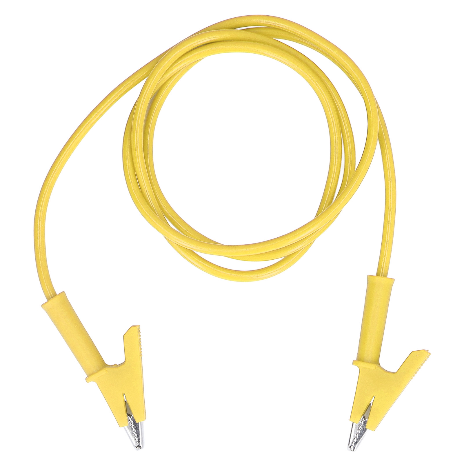 Prüfkabel Mit Doppelseitigen Krokodilklemmen 10 Mm Für Fahrzeugbatterien, Gelb