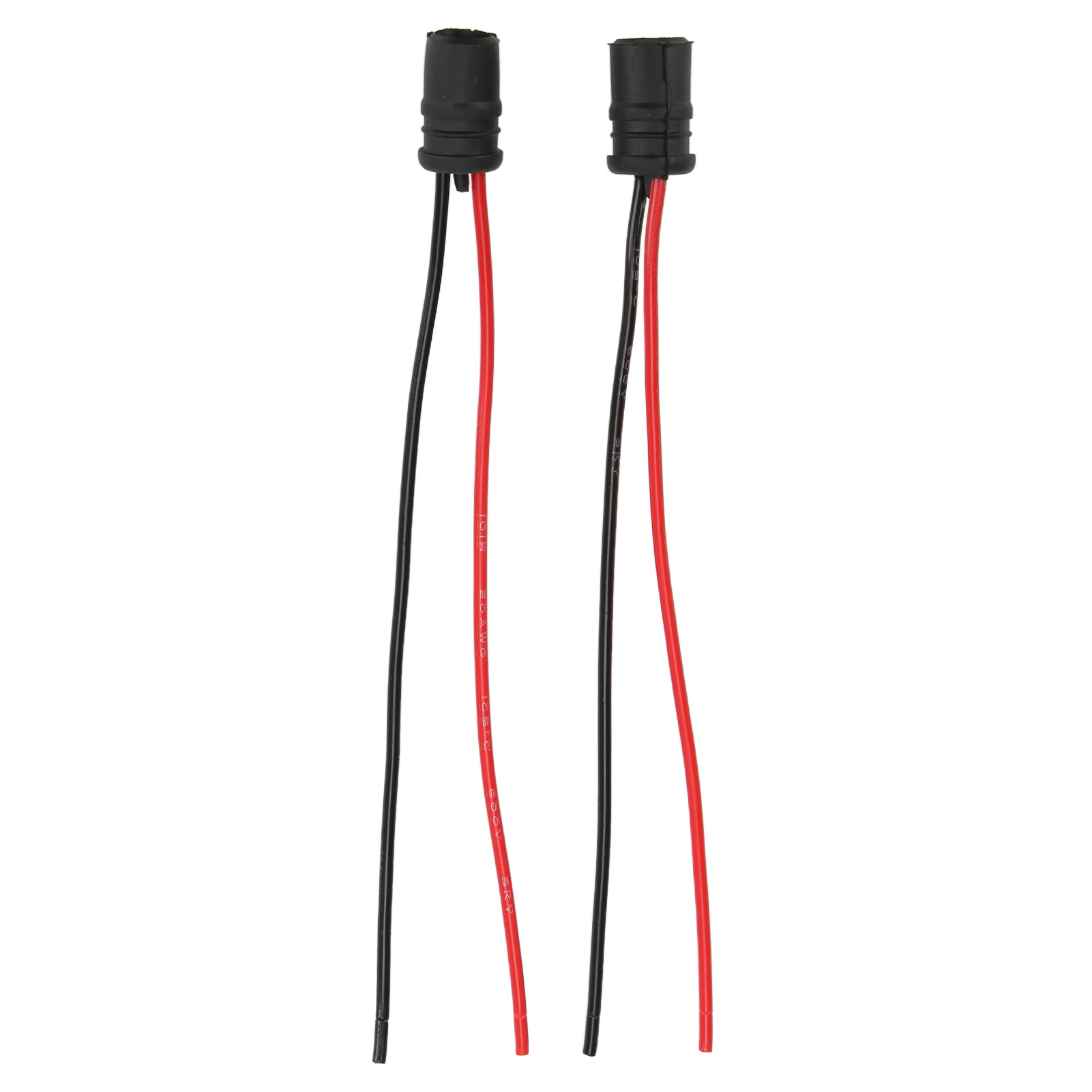 2-teiliges Set Schwarzer T10 12v 30a Led-lampenfassungen Mit Kabel Für Industrie-, Kfz- Und Motorradausrüstung