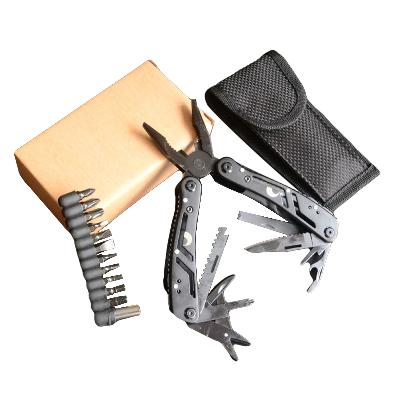 Multitool Im Taschenformat Mit Messer, Schraubendreher, Feile Und Säge Für Wandern Und Camping