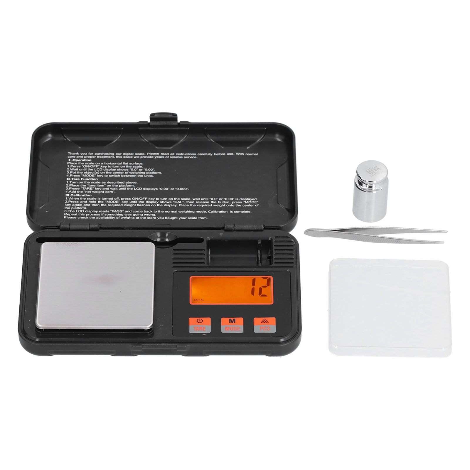 Präzisions-schmuckwaage (200 G/0,01 G), 6 Einheiten, Tragbar Mit Lcd-bildschirm