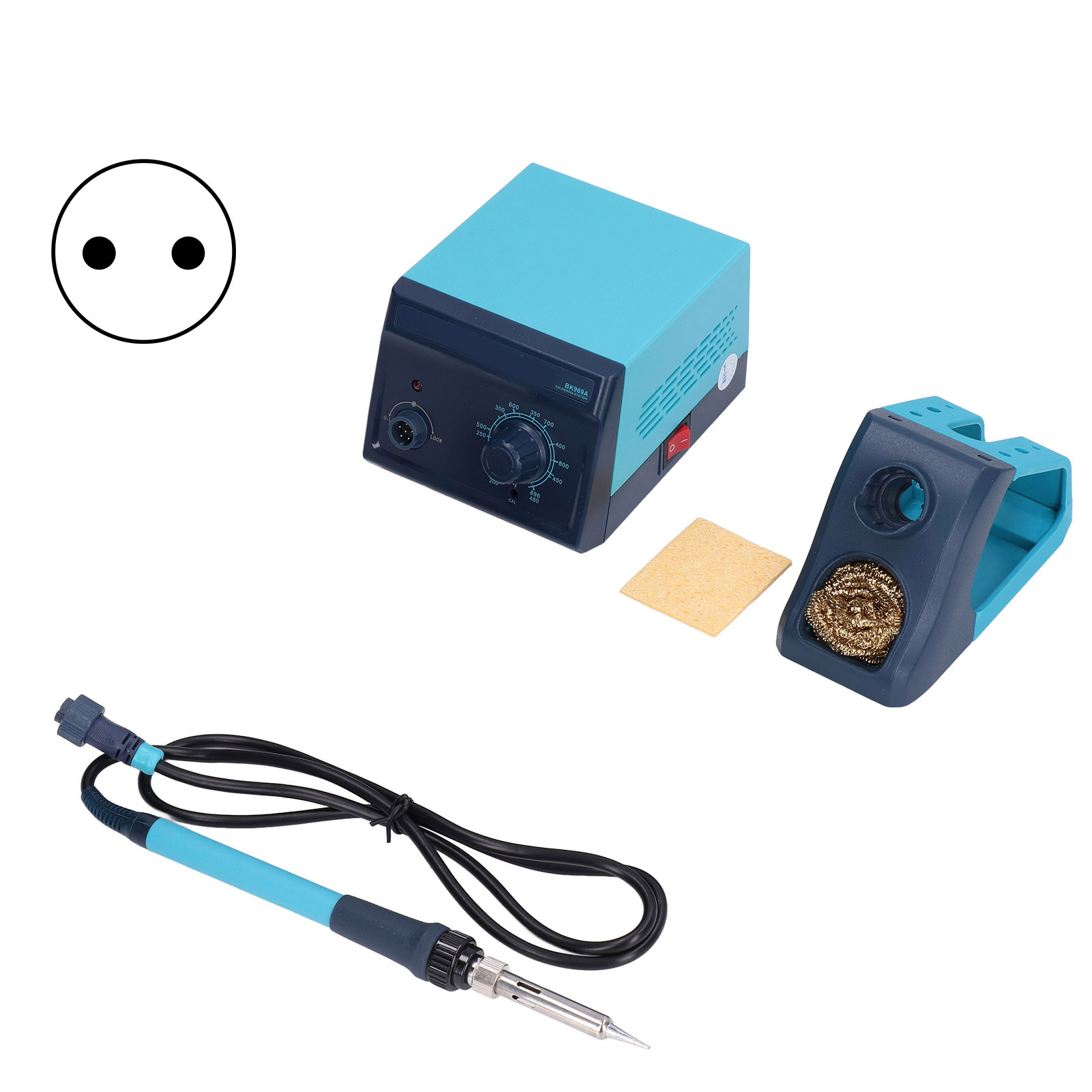 Temperaturverstellbare Lötstation, 60-w-elektrolötkolben Mit Thermostat Bk969a, Eu-stecker Ac100–240 V