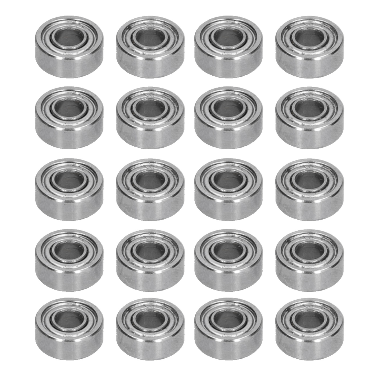 20 Abgedichtete Rillenkugellager Aus Stahl Für Industrieanlagen Und Maschinen, Packung Mit 20 Stück, Referenz 3600-0410-0004