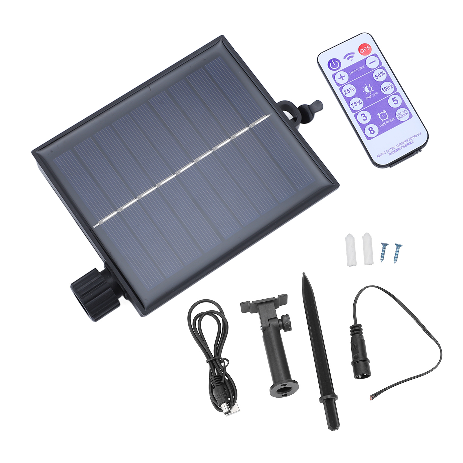 Solar-steuerbox Für Lichterketten, Wasserdicht, Einstellbare Helligkeit, 24-v-verstärkungsschaltung