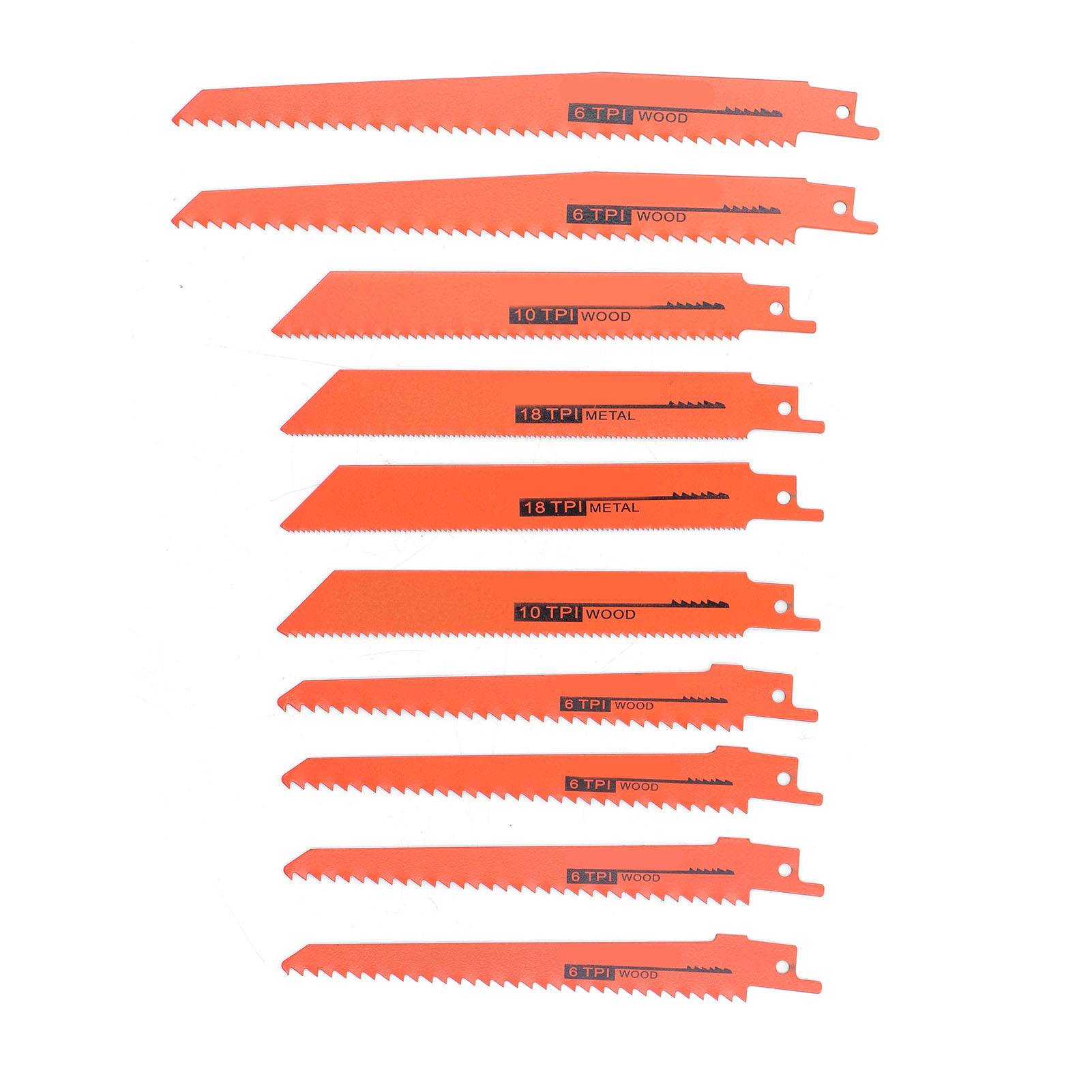 10 Hss-säbelsägeblätter Für Metall, Holz Und Kunststoff – 10-teiliges Set – Orange