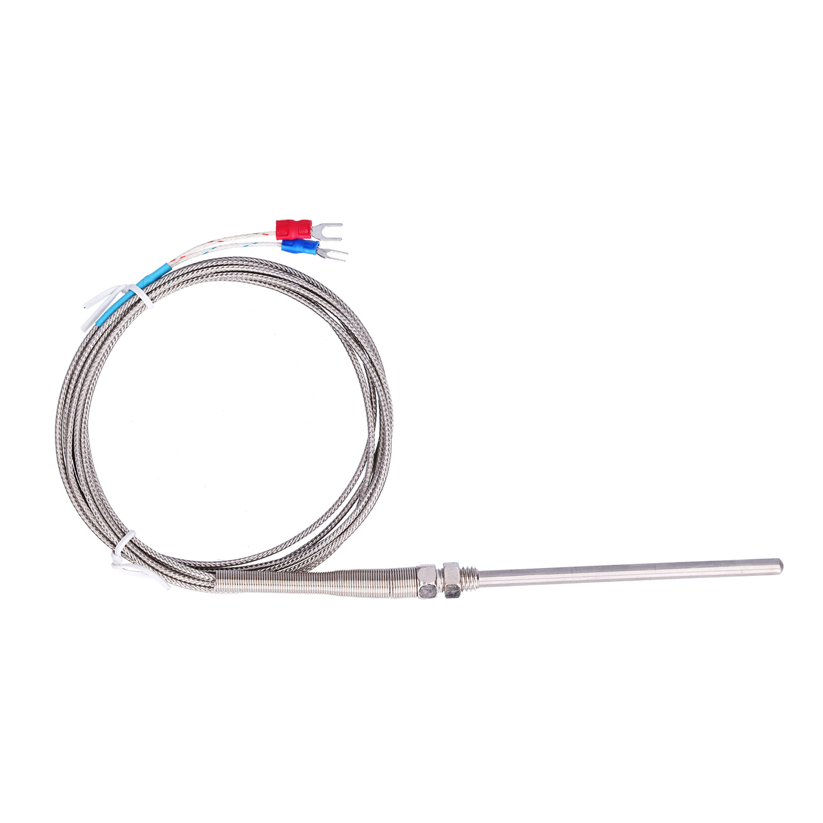 Thermoelement-thermosonde Typ K Aus Edelstahl, 0-600°c, Modell Wrnt-187, Länge 3 Meter Für Präzise Temperaturmessungen.