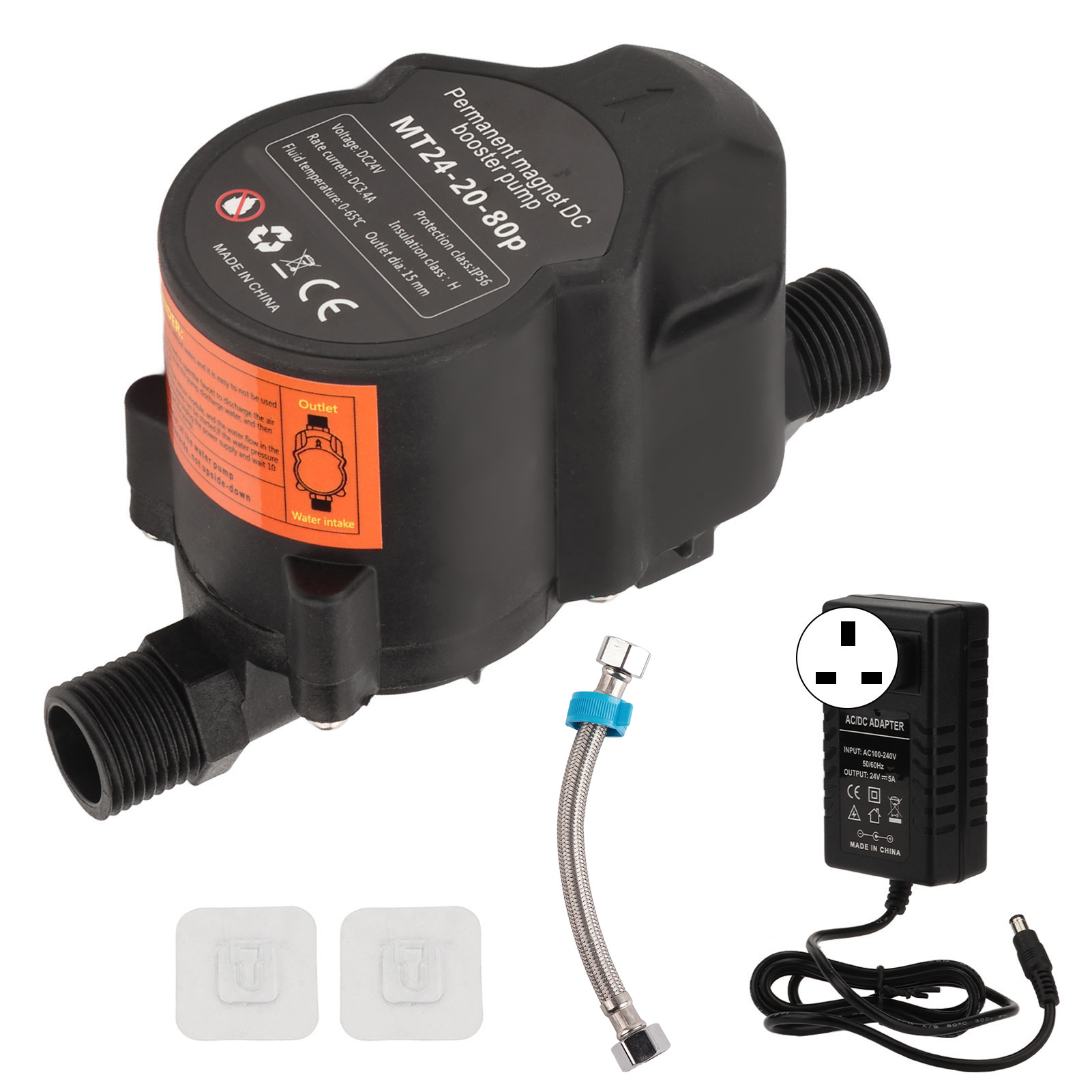 Geräuscharme, Automatische Druckerhöhungspumpe Für Duschen, 24 V Dc, Uk-stecker, 100–240 V