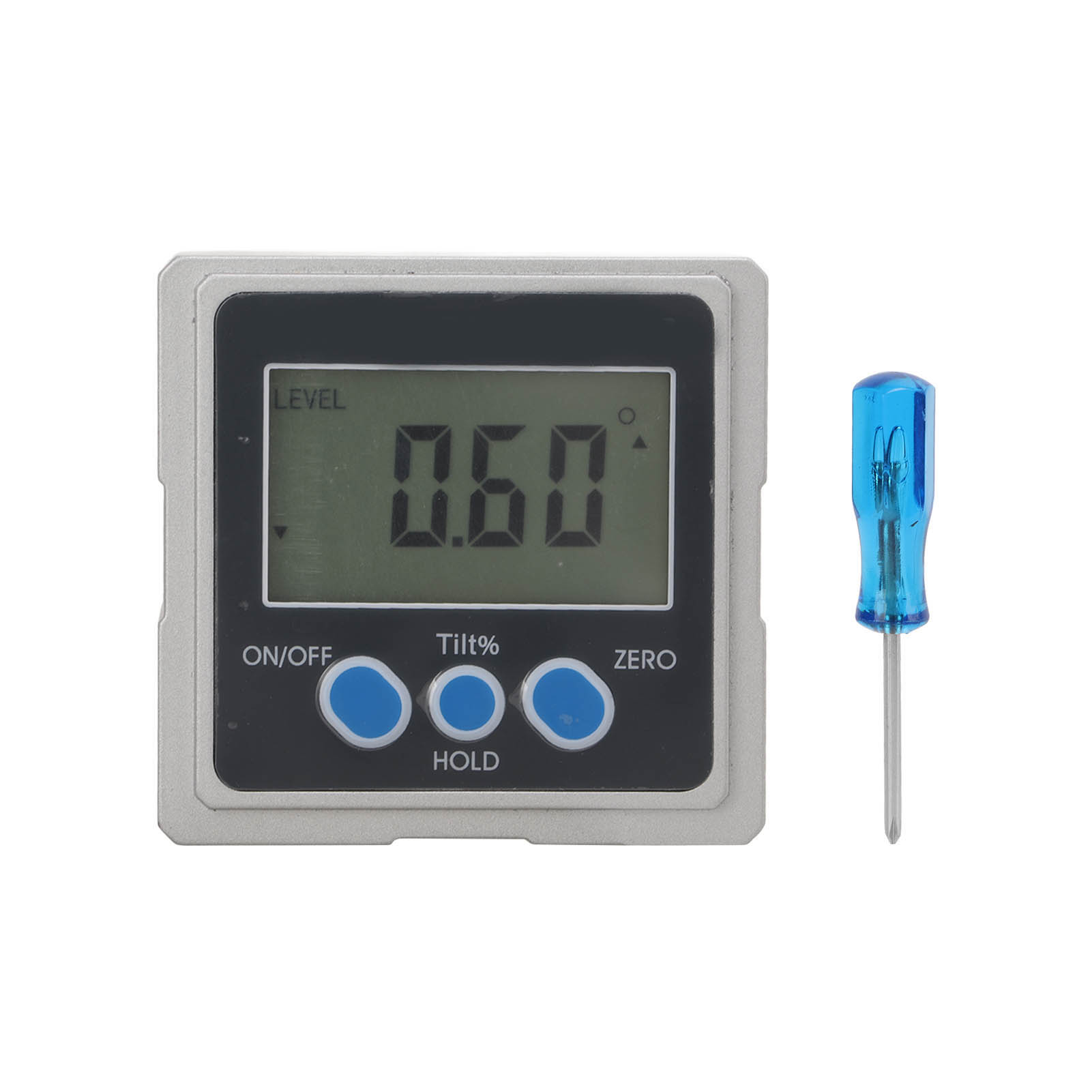 Elektronische Magnetwasserwaage Mit 4x90°-digitalanzeige, Neigungsmesser Und Dreiseitigem Magnetischem Winkelmesser