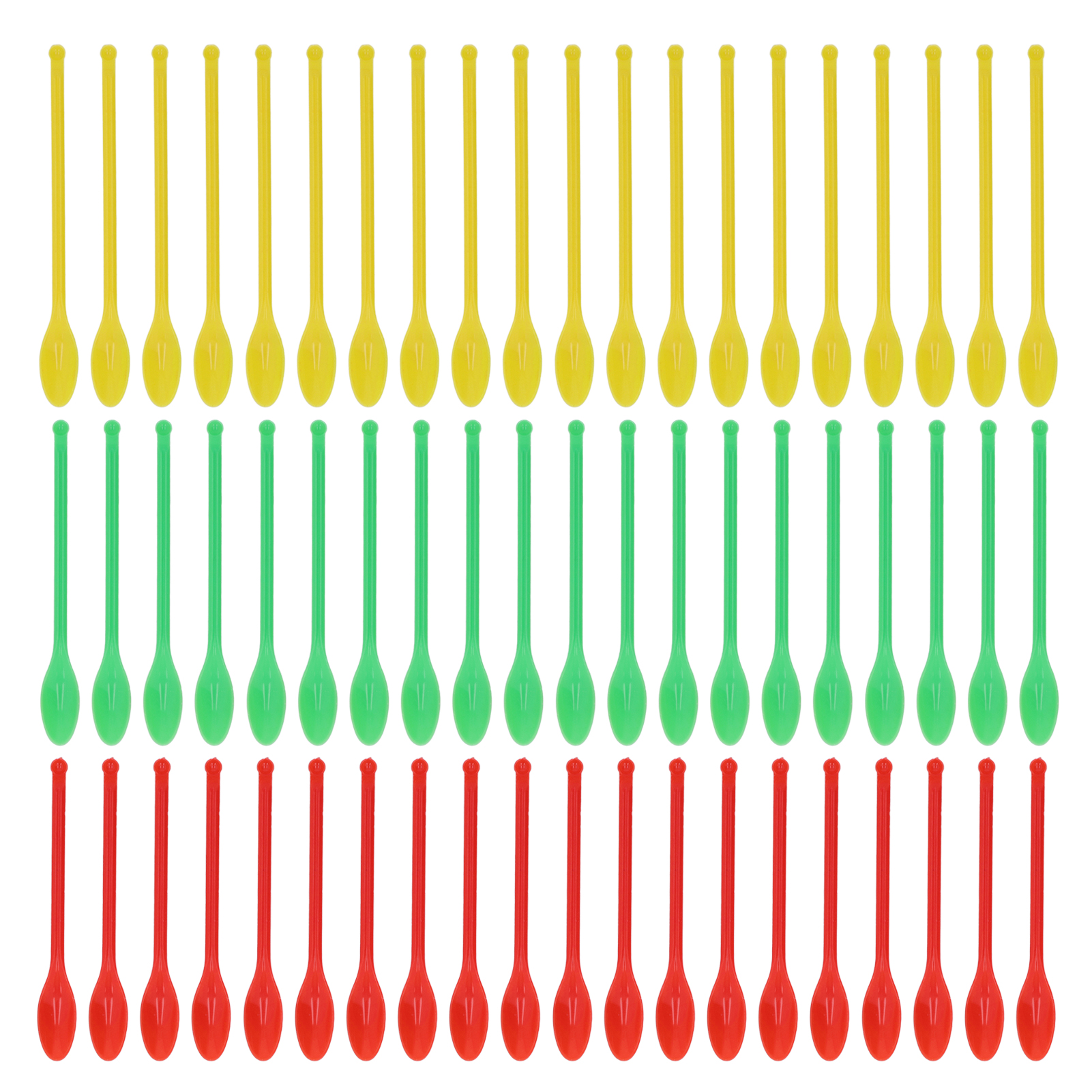 20 Stück Doppelseitige Laborlöffel, Grün, Rot, Gelb, Messlöffel Aus Kunststoff