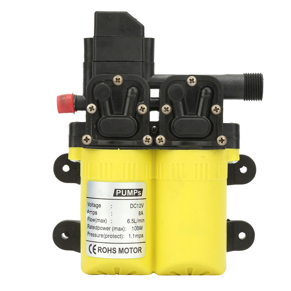 12v 100w Selbstansaugende Elektrische Wasserpumpe Mit Doppelter Ansaugung (gelb)