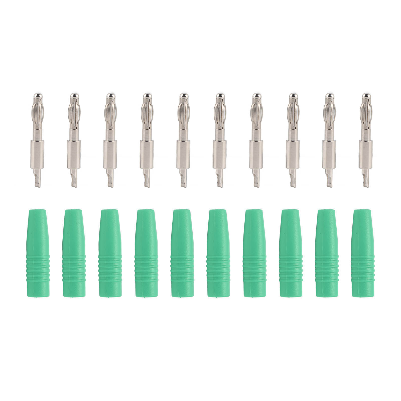 10 Stück 4-mm-bananenstecker (männlich) Für Multimeter-testkabel Und Diy-lautsprecher – Grün