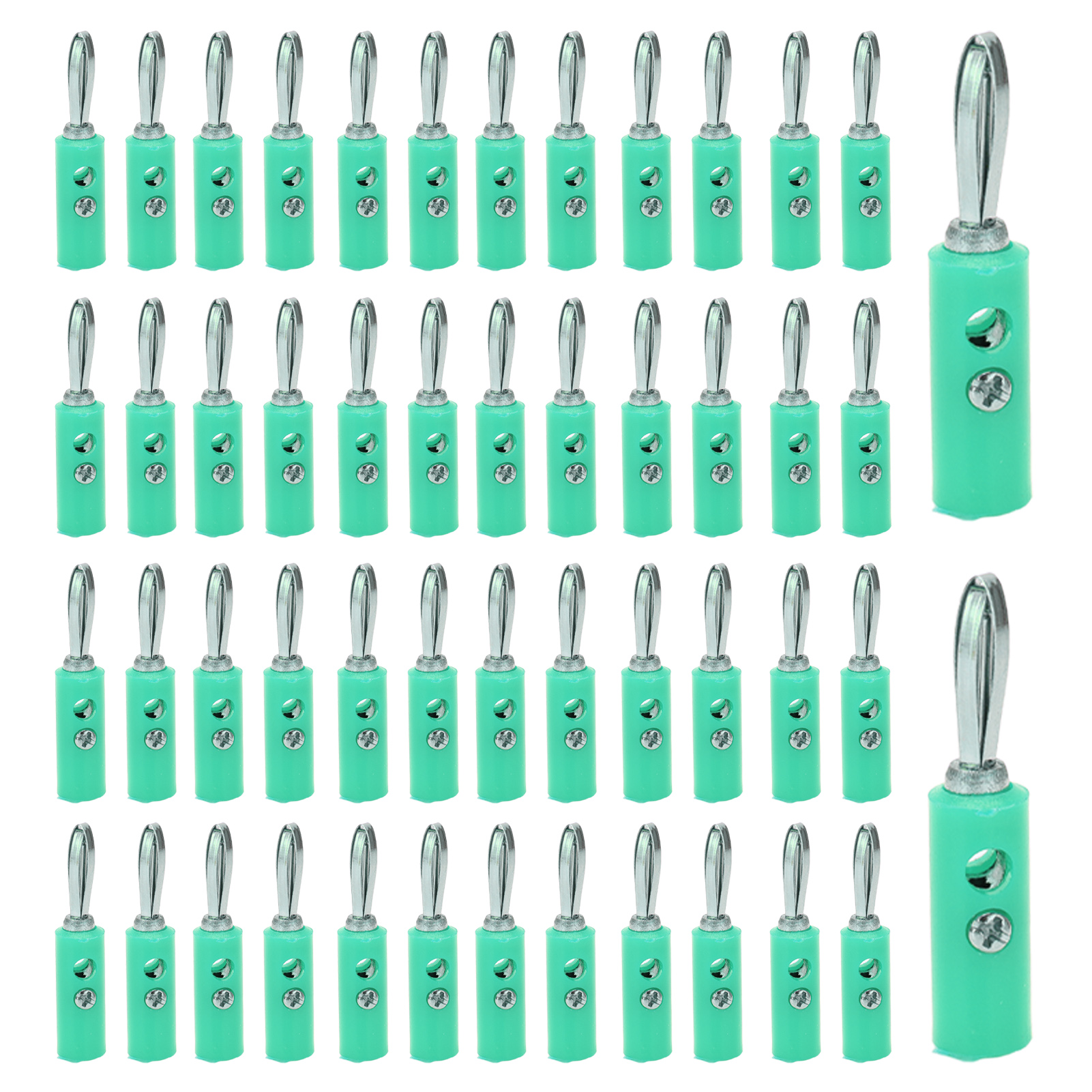 4-mm-jt-002-bananenstecker, Lötfrei, Neue Ausführung Für Lehrmittel, Grün