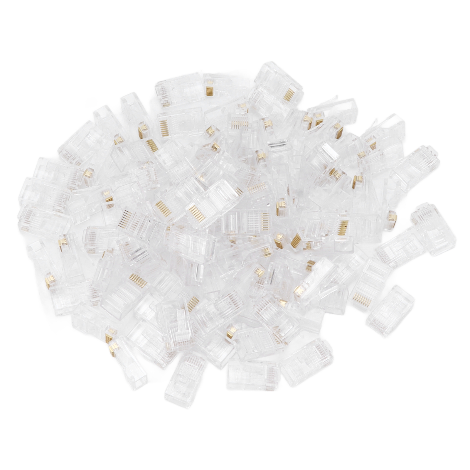 100 Stück Rj45 Cat5 8p8c Stecker Für Ethernet-kabel, Kristallkopf Für Netzwerkkommunikation