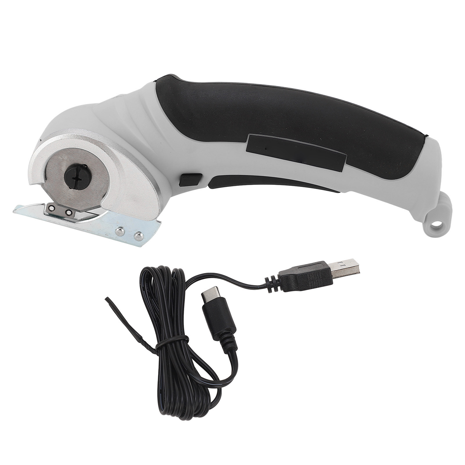 Kabellose Elektrische Schere Für Stoff Und Teppich, Tragbarer, Wiederaufladbarer Cutter, 240 U/min, Grau
