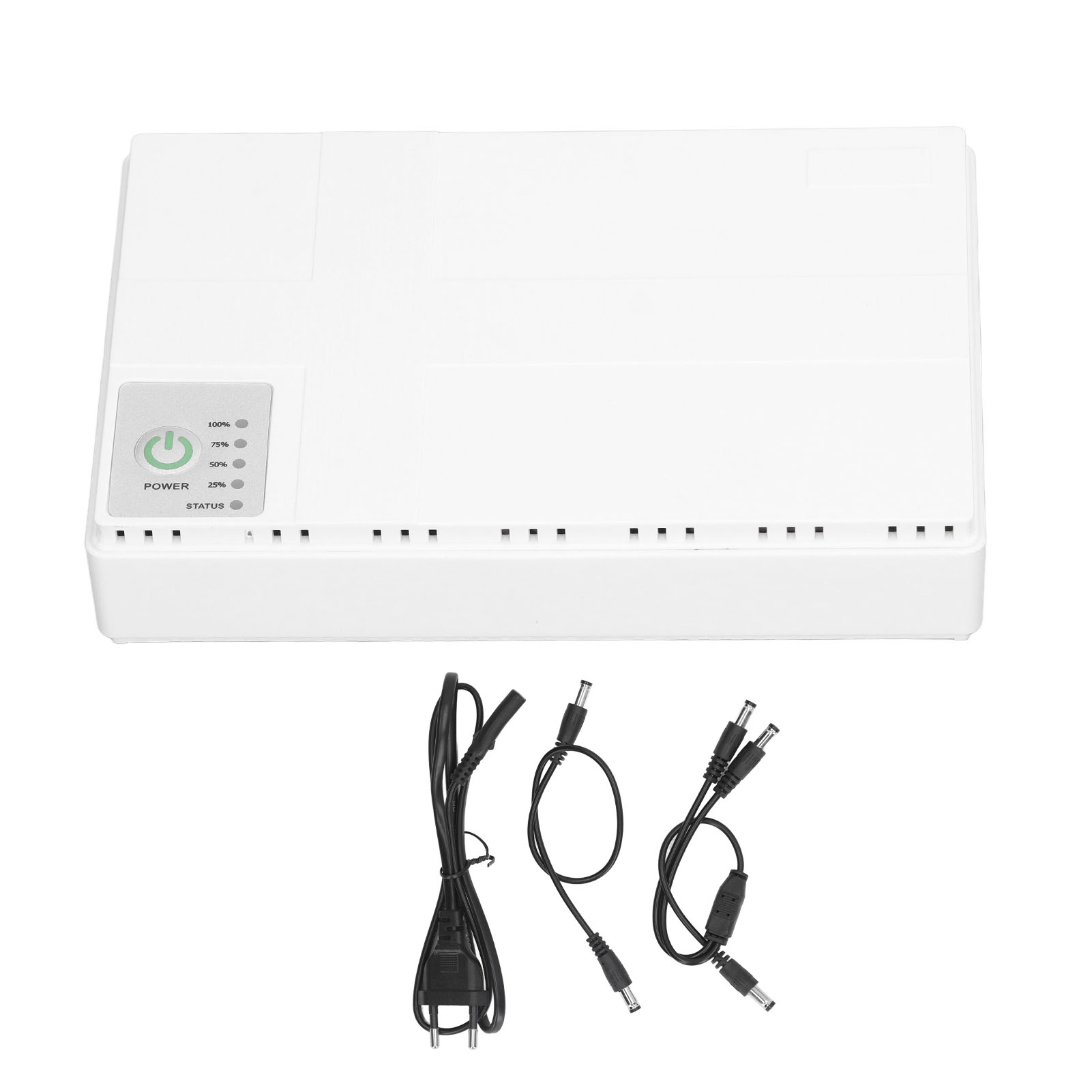 Mini-dc-usv (unterbrechungsfreie Stromversorgung) Für Router, Überwachungskamera, Eu-stecker 85–265 V, Weiß