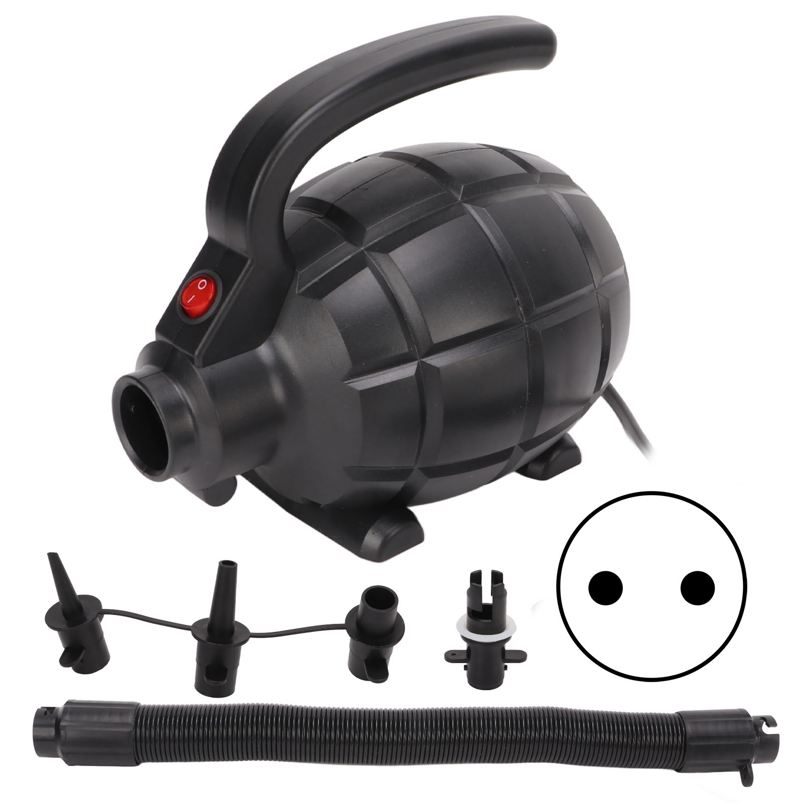 Elektrische Hochdruck-luftpumpe (600 W) – Schnelles Aufpumpen Und Ablassen Der Luft – Set Mit 220-v-eu-stecker