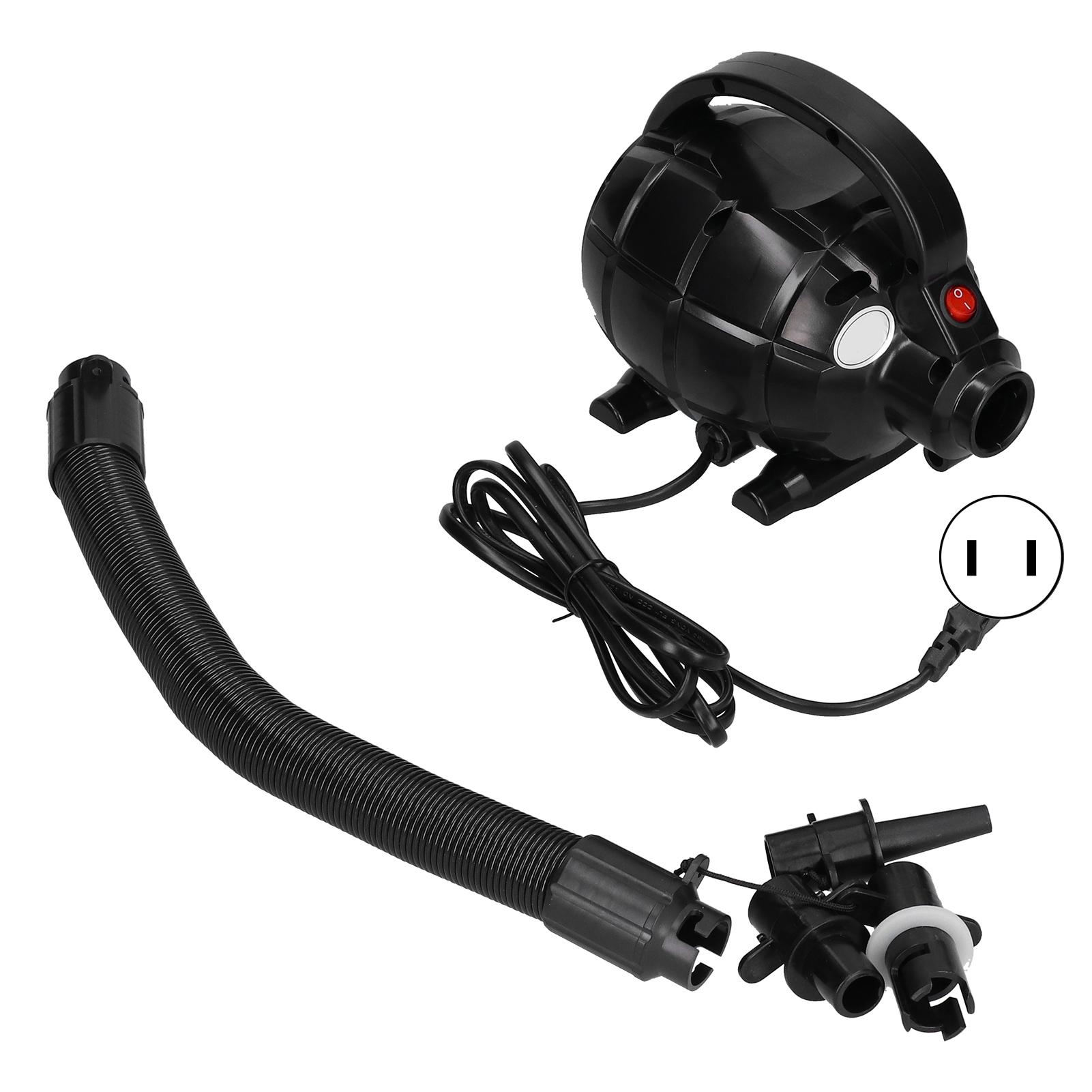 Hochdruck-luftpumpe 17000pa 600w, Multifunktional Für Luft- Und Aufblasbare Matratzen (us-stecker 110-120v)