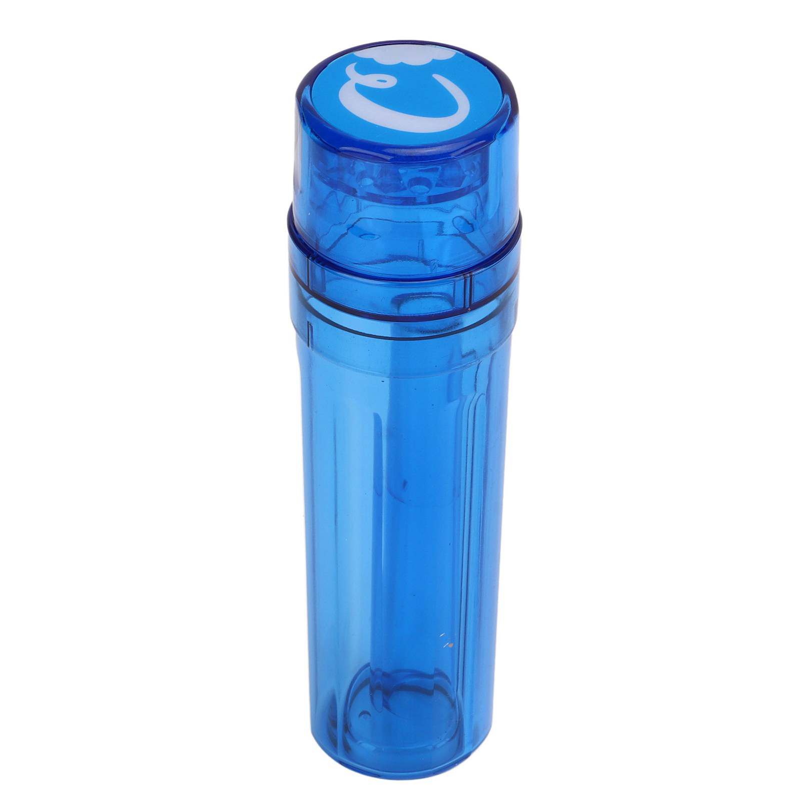 Tragbare, Kleine Und Abwaschbare Transparente Kräutermühle, Abnehmbares Gewürzmahlwerk Für Die Küche, Blaues Design.