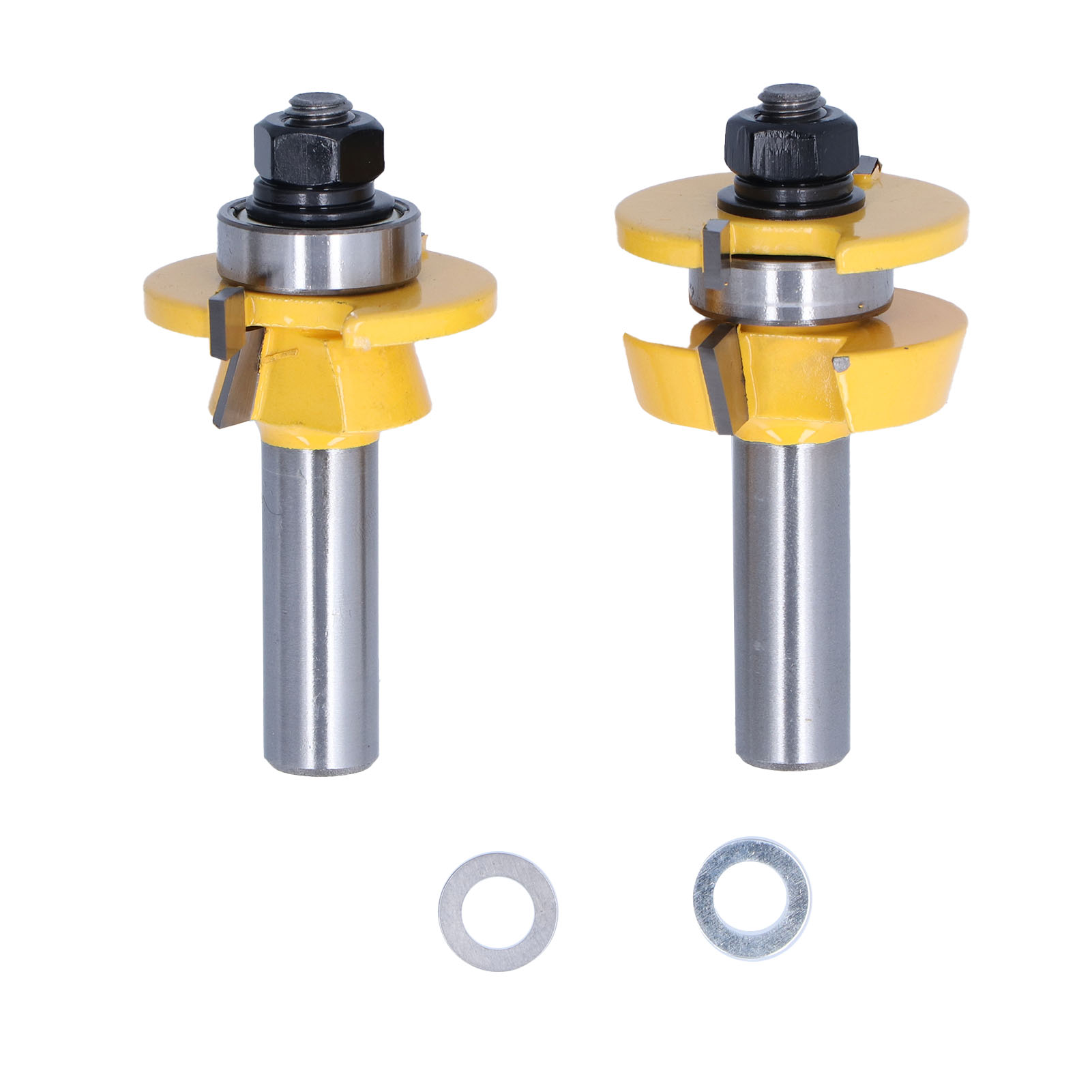 2-teiliges Metall-fräserset Für Holzbearbeitung, Schneid- Und Kantenbearbeitungswerkzeug, 1/2-zoll-set