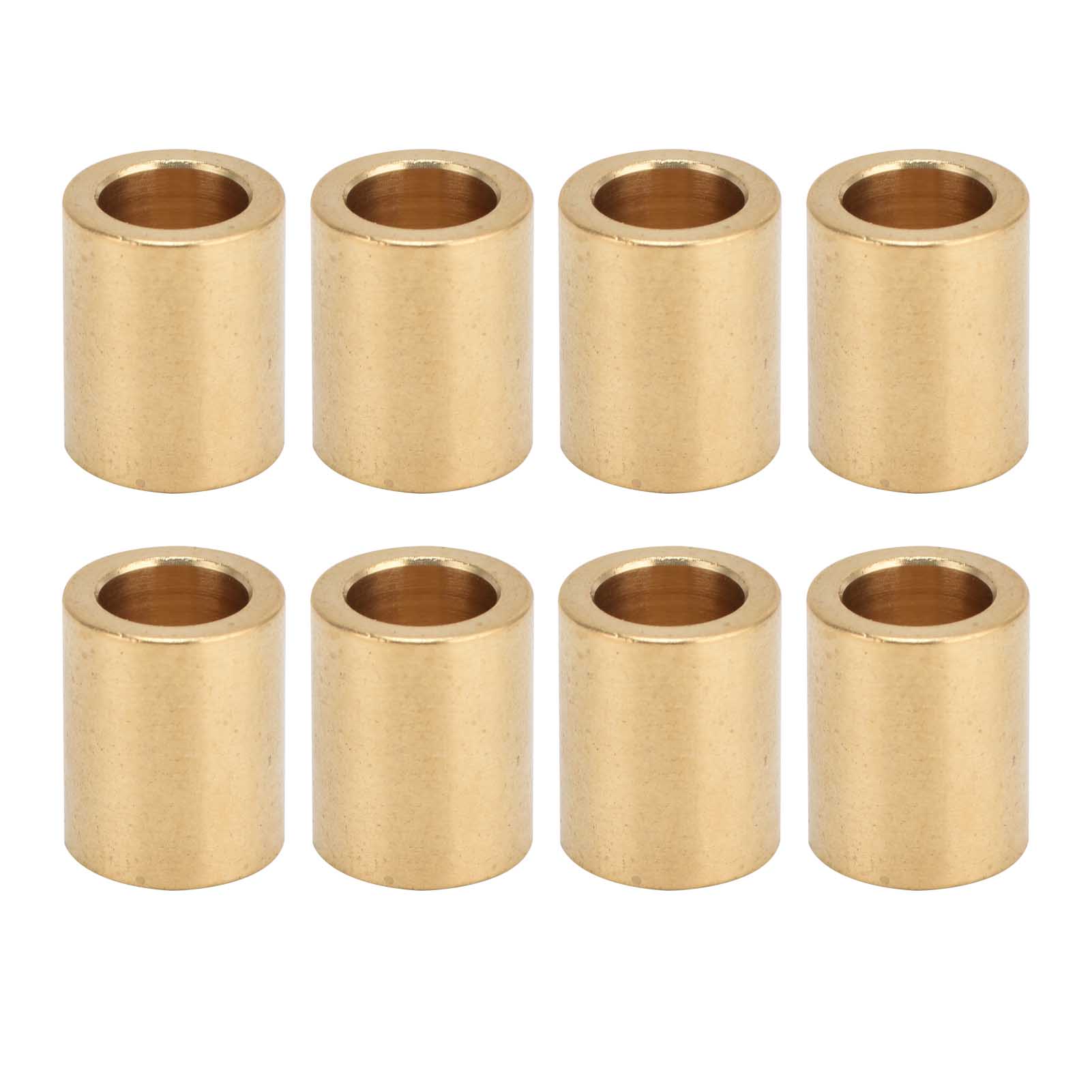8-teiliger Satz Selbstschmierender Messingbuchsen, 8 Mm Bohrung X 12 Mm Außendurchmesser X 15 Mm Länge, Für Gleitlager Und Gleitführungen